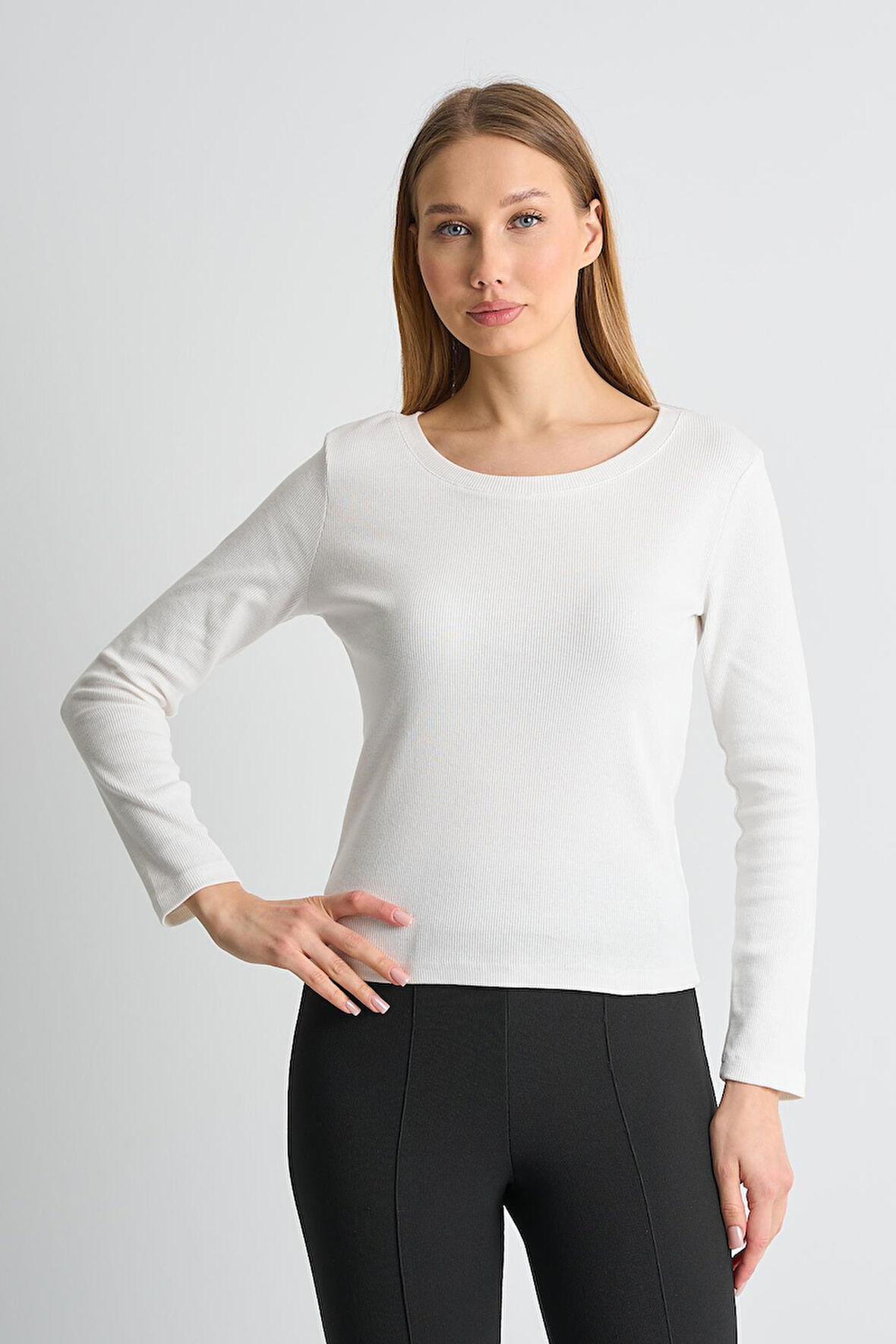 ALEXANDERGARDI Uzun Kollu Basic Kadın Sweatshirt