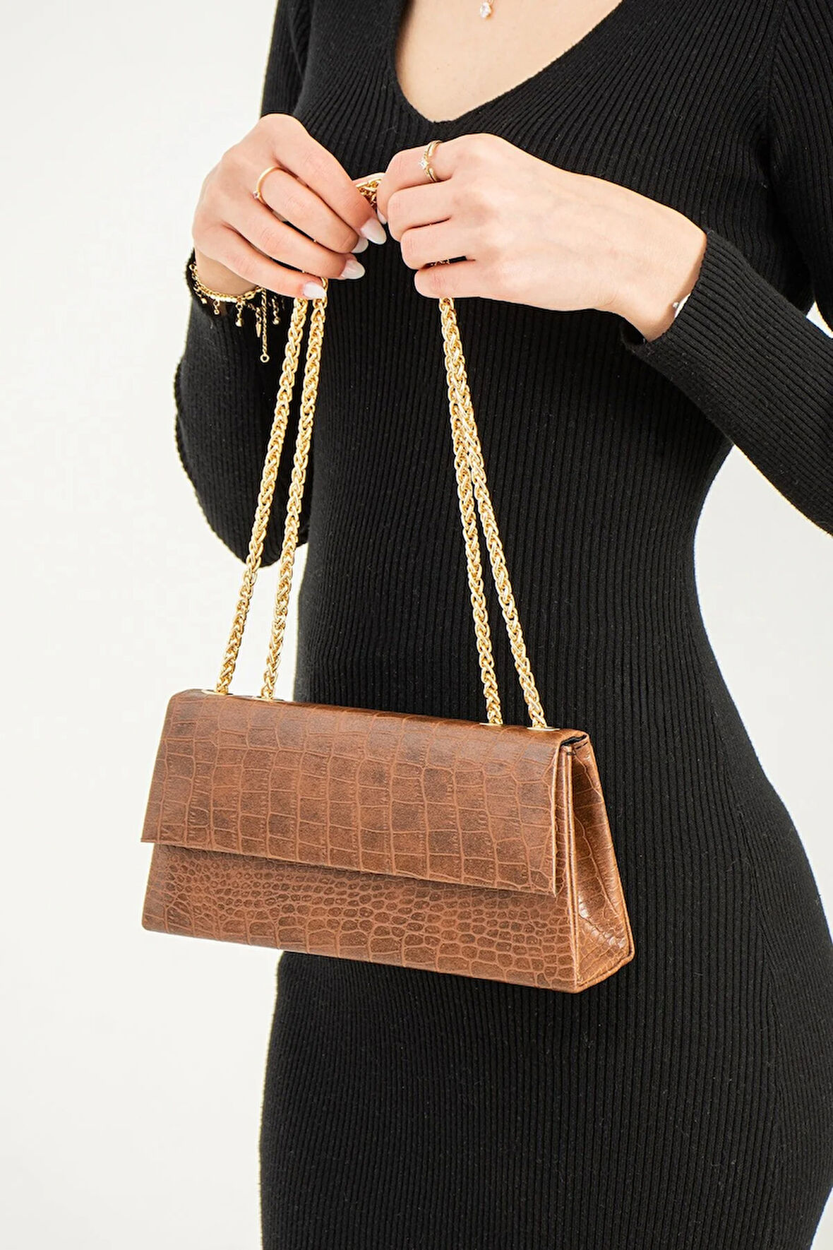 Kadın Zincir Askılı Abiye Ve Omuz Çantası