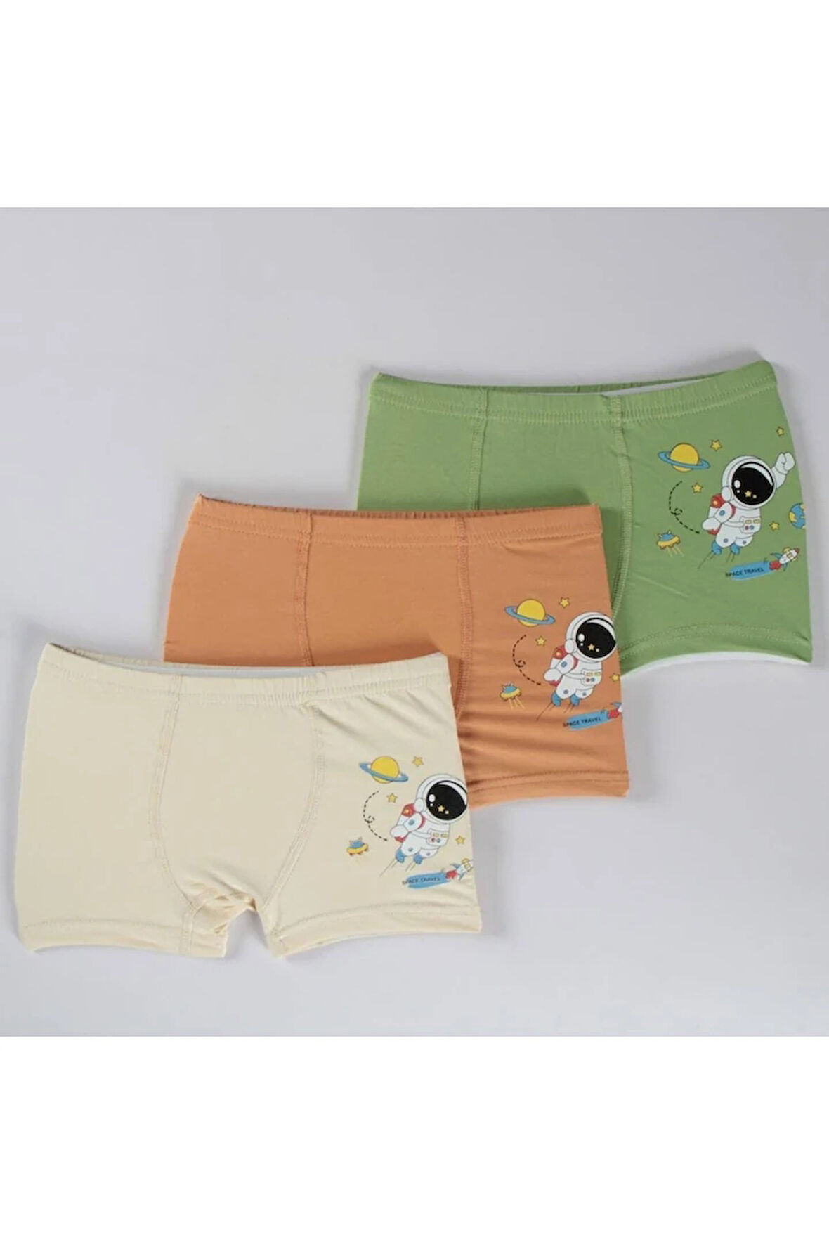 ELMAS Karışık Desen 3lü Erkek Çocuk Boxer Set B-77