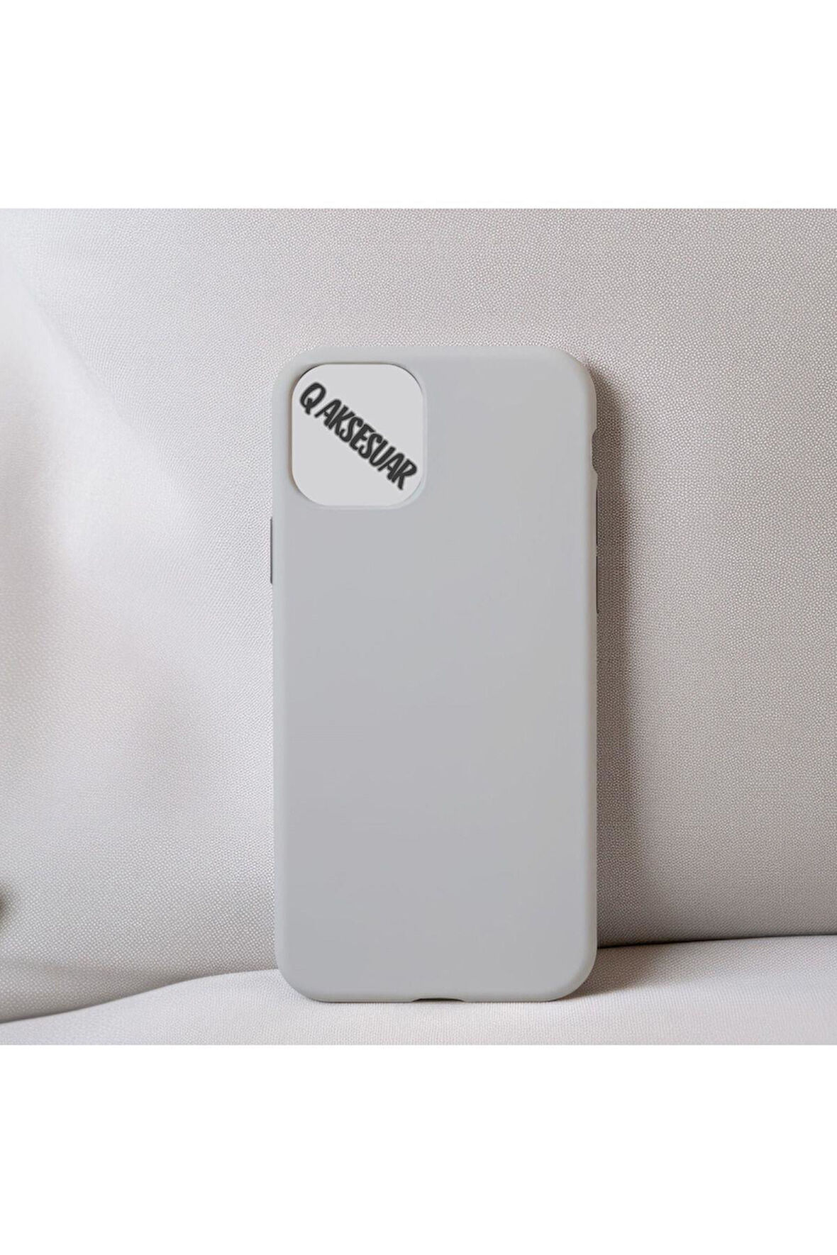 İphone 12 Mini Uyumlu Içi Kadife Silikon Lansman Kılıf Yumuşak Doku Hissi