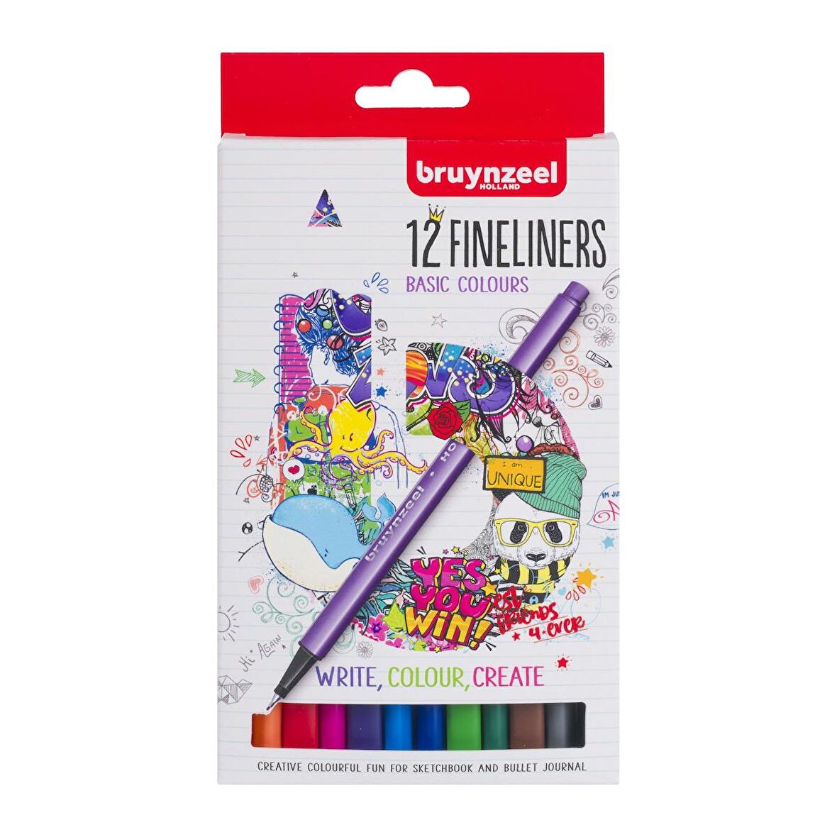 Bruynzeel FİNELINER 0,4 MM SET 12 RENK 