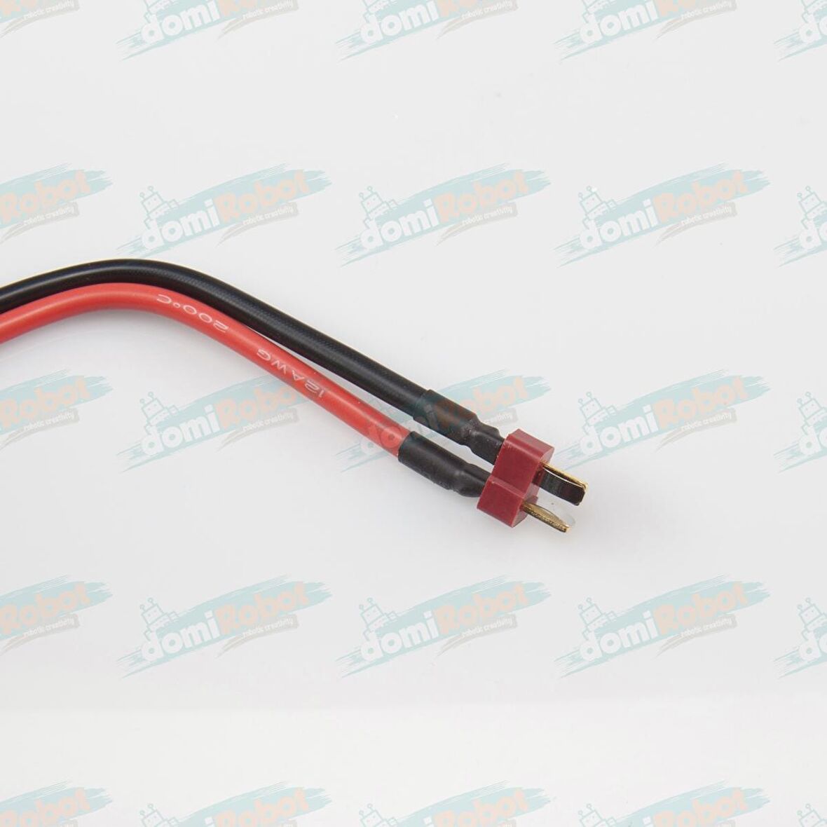 T Plug Erkek Lipo Pil Şarj Kablosu 12AWG L:15cm Standart