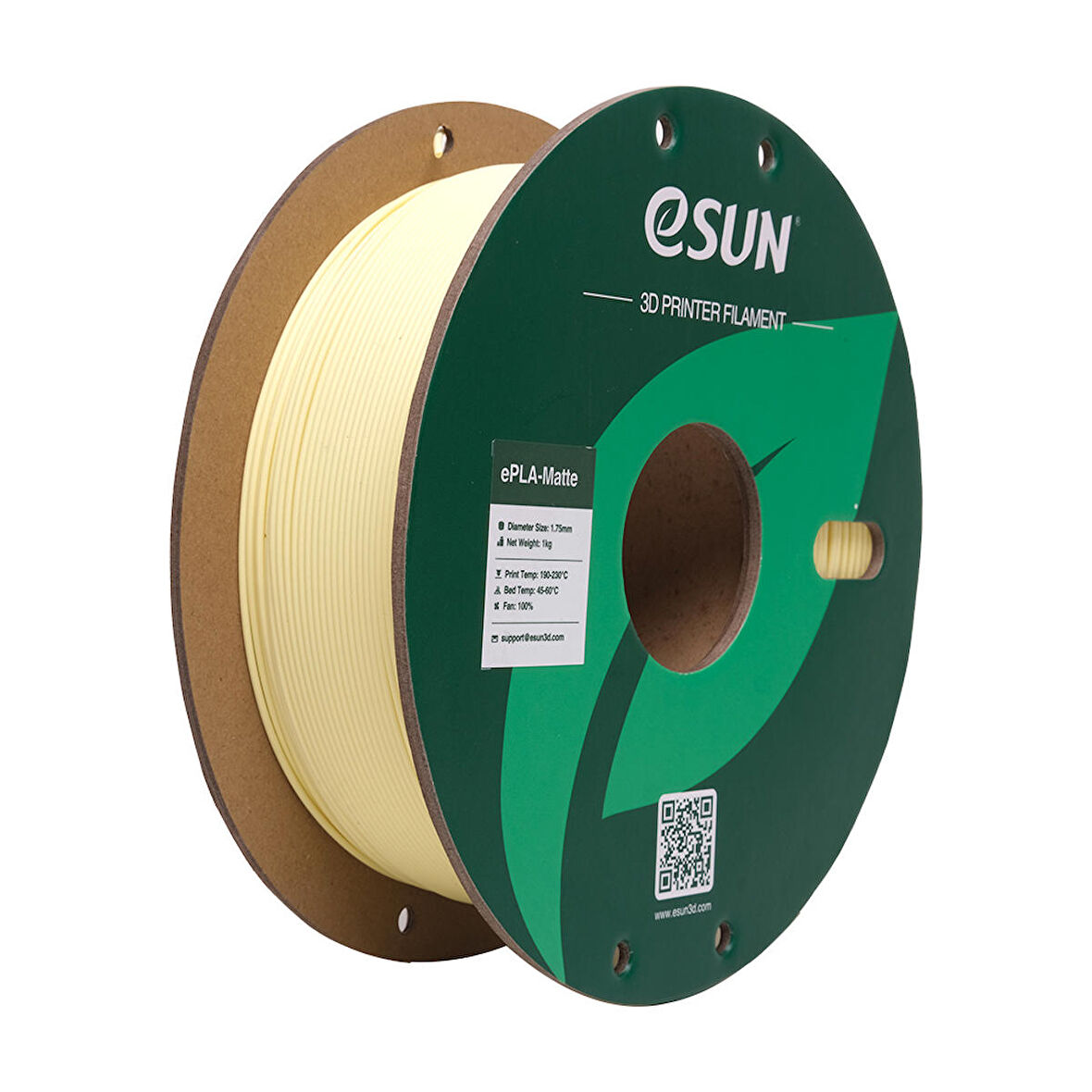 eSUN ePLA-Matte Badem Sarısı Filament 1.75 mm 1 Kg Standart