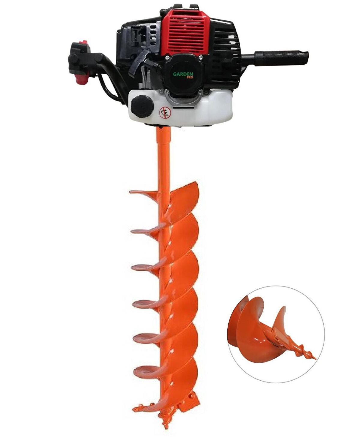 Garden Pro GP-490A Çift Helezonlu Toprak Burgu Makinası 200 mm