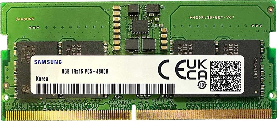 Samsung 8gb Ddr5 4800MHZ PC5-38400 CL40 1.1V 262- M425R1GB4BB0-CQK Notebook Ram Bellek M425R1GB4BB0-CQK