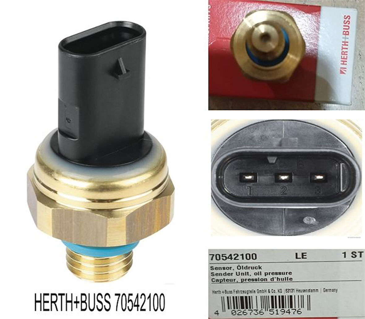 YAG BASINC SENSORU YAG MUSURU PEUGEOT P308 II 13- P3008 12617592532 9802152780 1131.K8