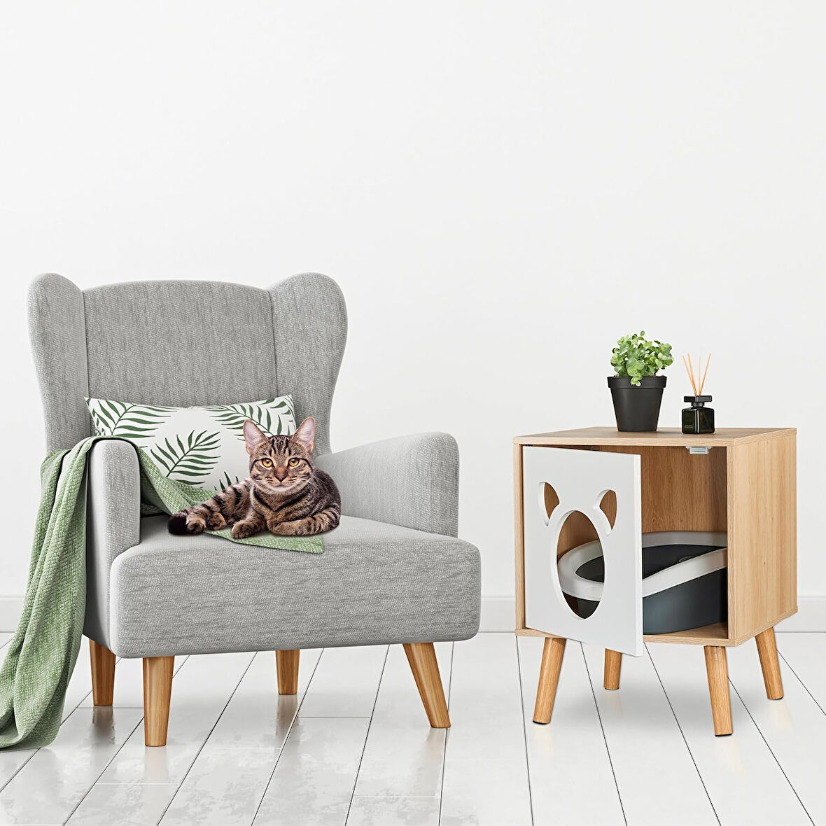 PawBox Komodin Çok Amaçlı Kedi Mobilyası