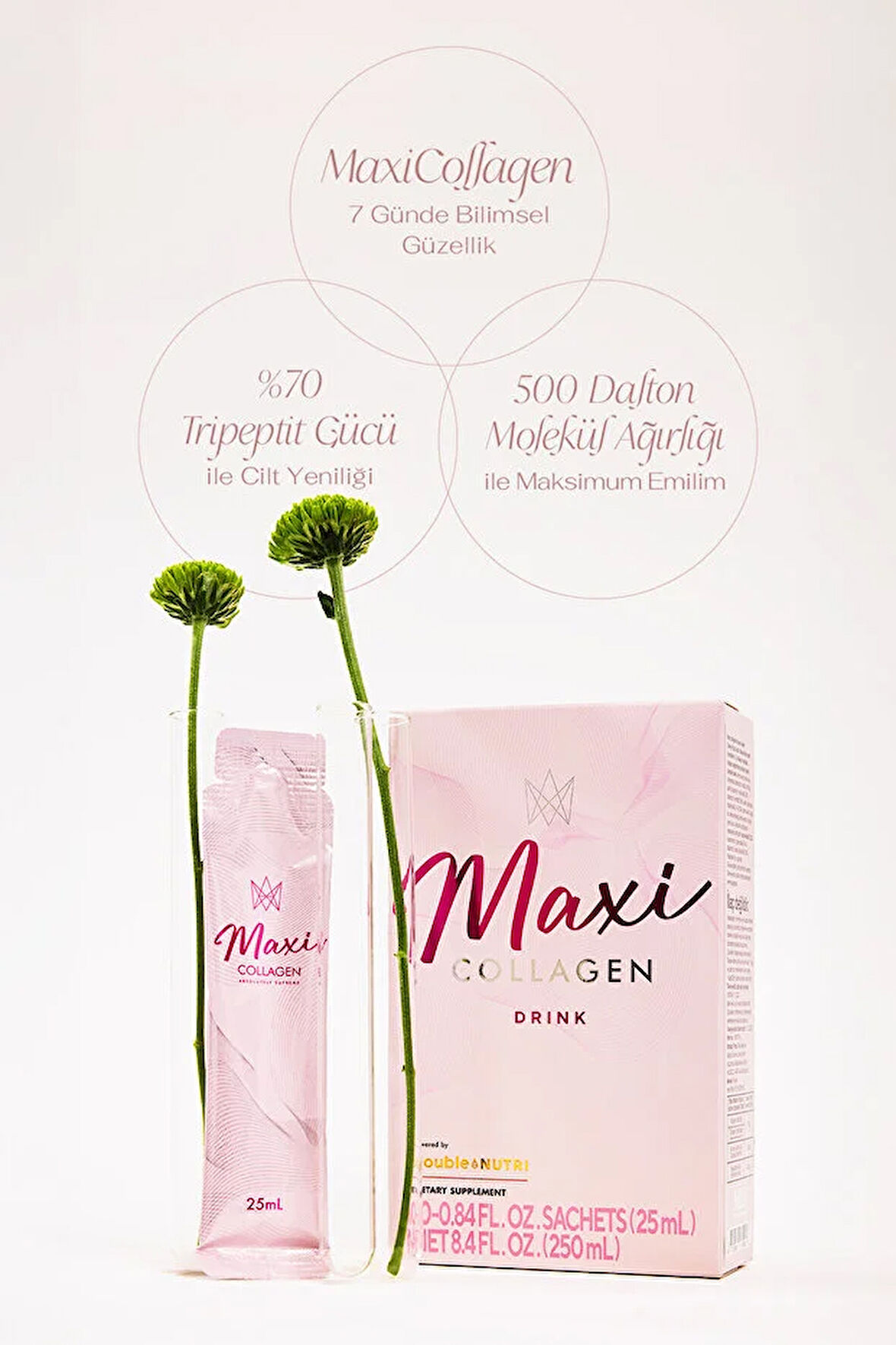 Maxi collegen 7 Günde Etkili Tripeptit Kolajen, Hyaluronik Asit, Seramid (10 ŞASE)