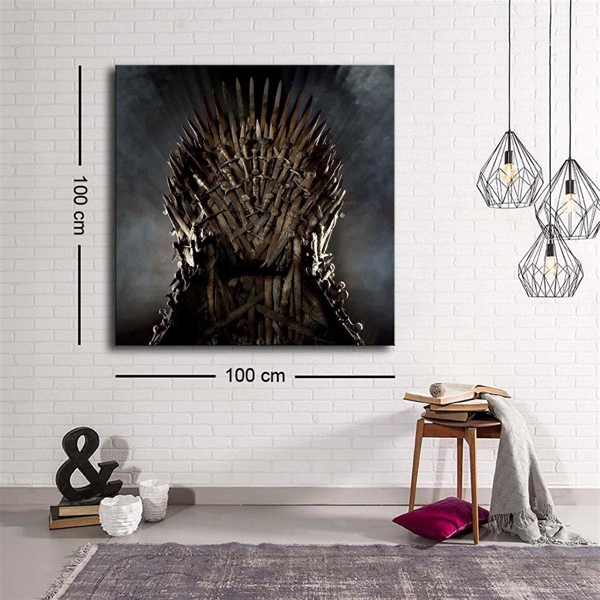 Dekoratif Baskı illüstrasyon Game of thrones Kanvas Tablo