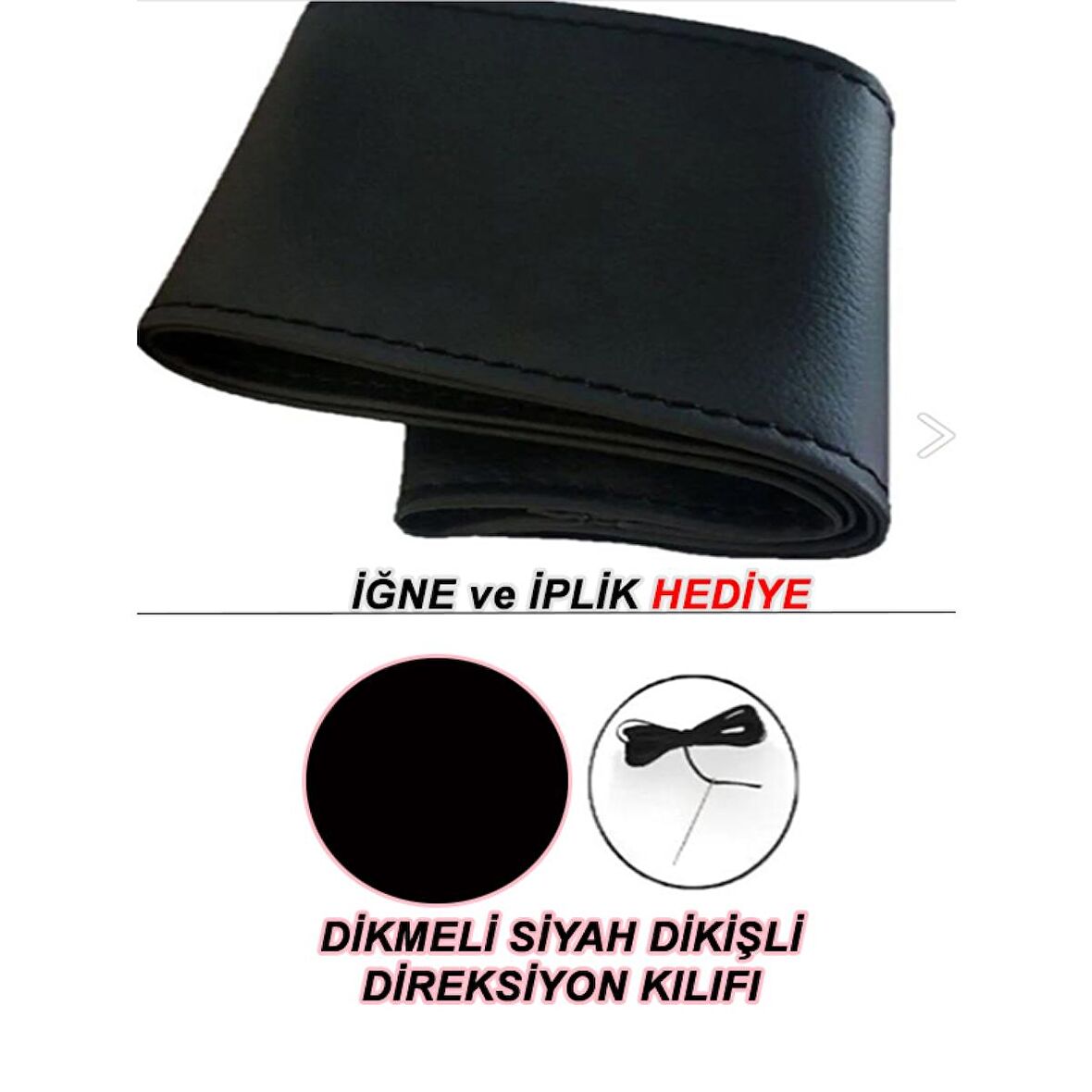 seat ıbıza  hb uyumlu oto,araç  direksiyon kılıfı siyah dikiş