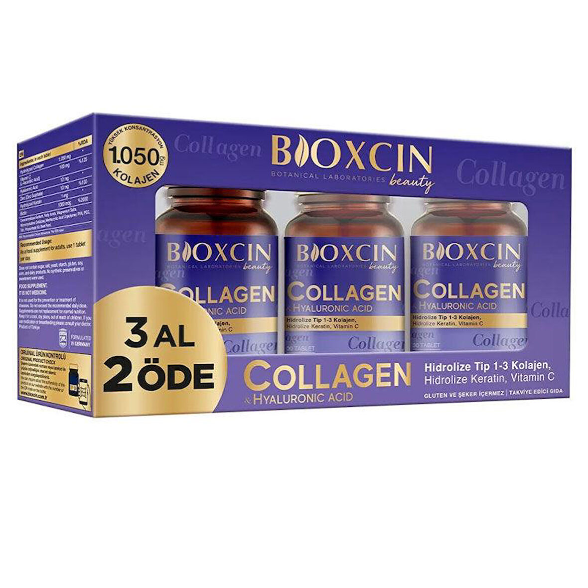 Bioxcin Beauty Collagen 30 Tablet 3 Al 2 Öde