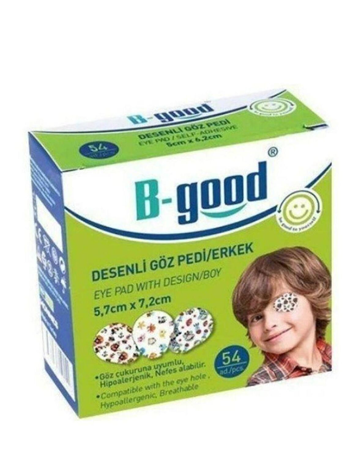 B good Desenli Erkek Göz Pedi 54 Adet