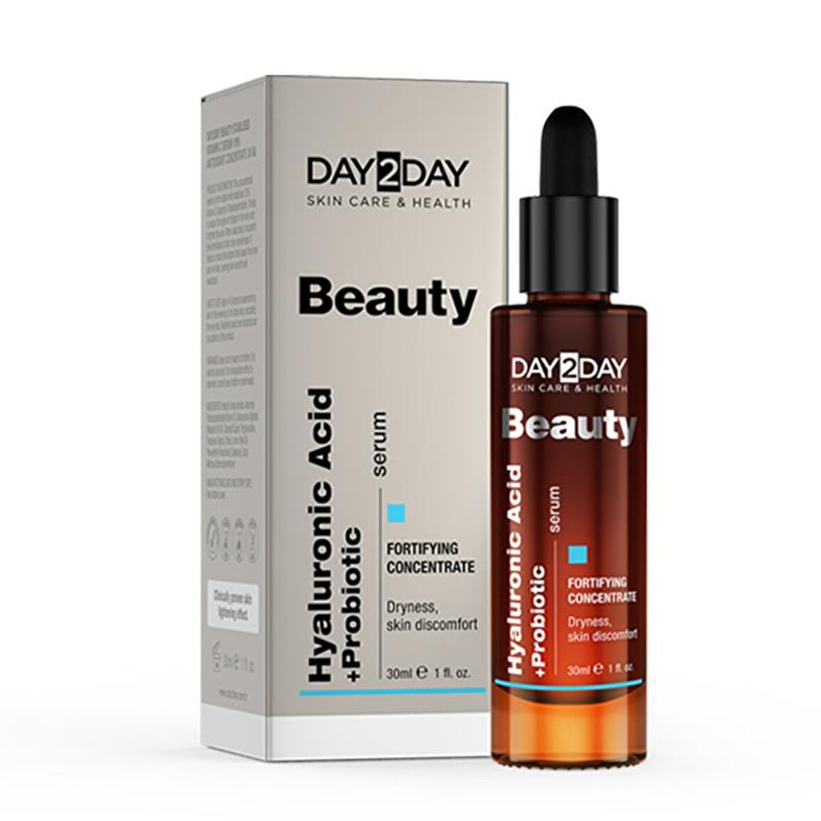 Day2Day Beauty Yaşlanma Karşıtı Hyalüronik Asit 30 Yaş + Gece-Gündüz Yüz ve Boyun Serumu 30 ml 