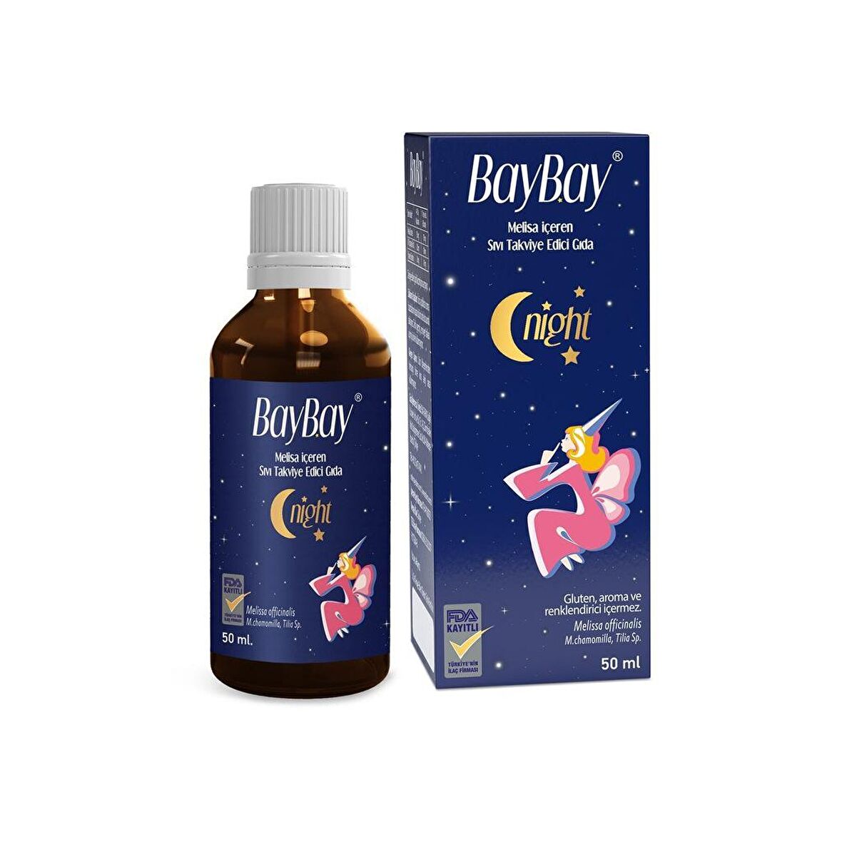 Damla Night Melisa İçeren Takviye Edici Gıda 50 ml