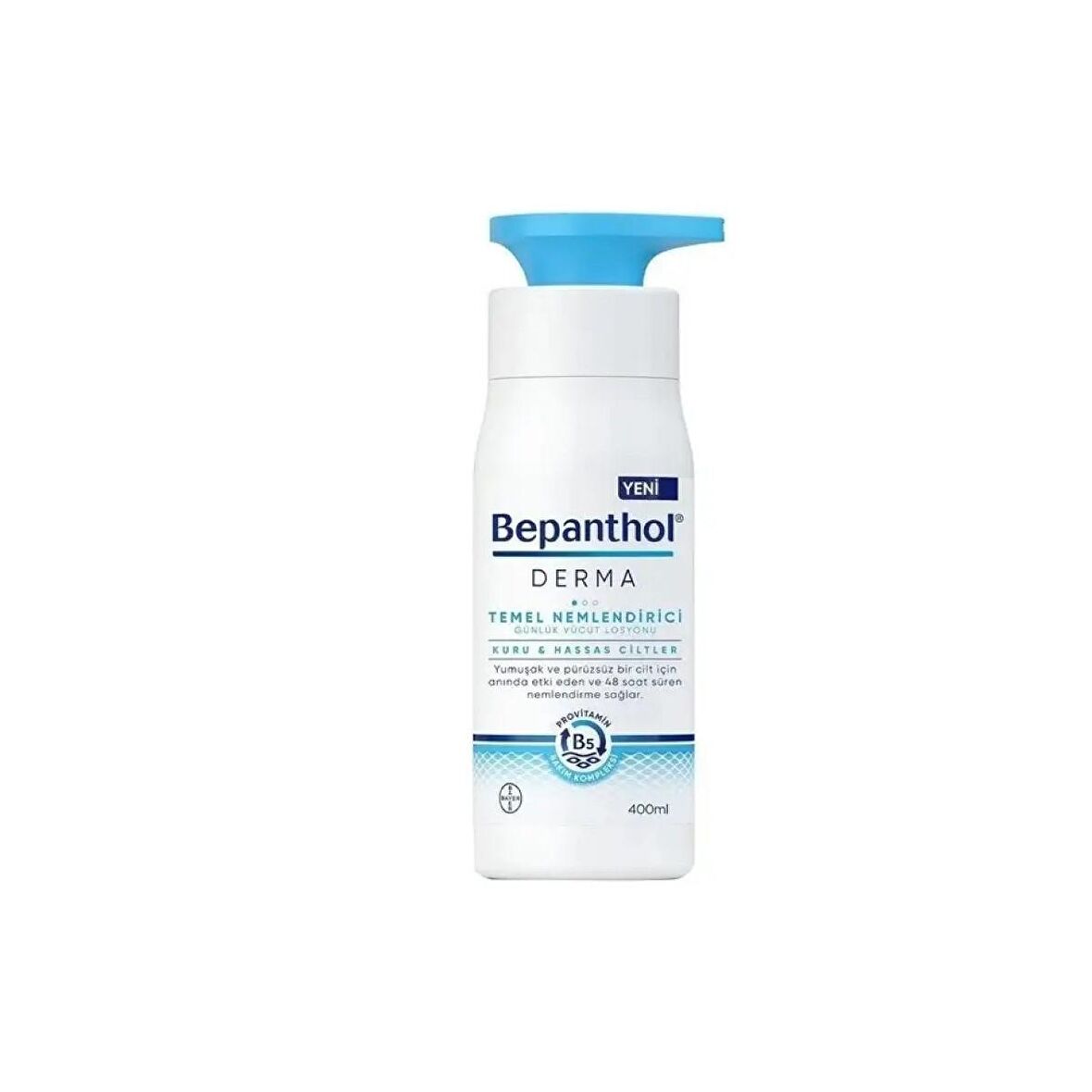 Bepanthol Nemlendirici B5 Provitaminli Kuru-Hassas Ciltler için  Vücut Losyonu 400 ml 