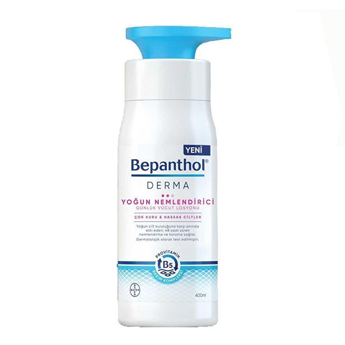Bepanthol Nemlendirici B5 Provitaminli Kuru-Hassas Ciltler için  Vücut Losyonu 400 ml 