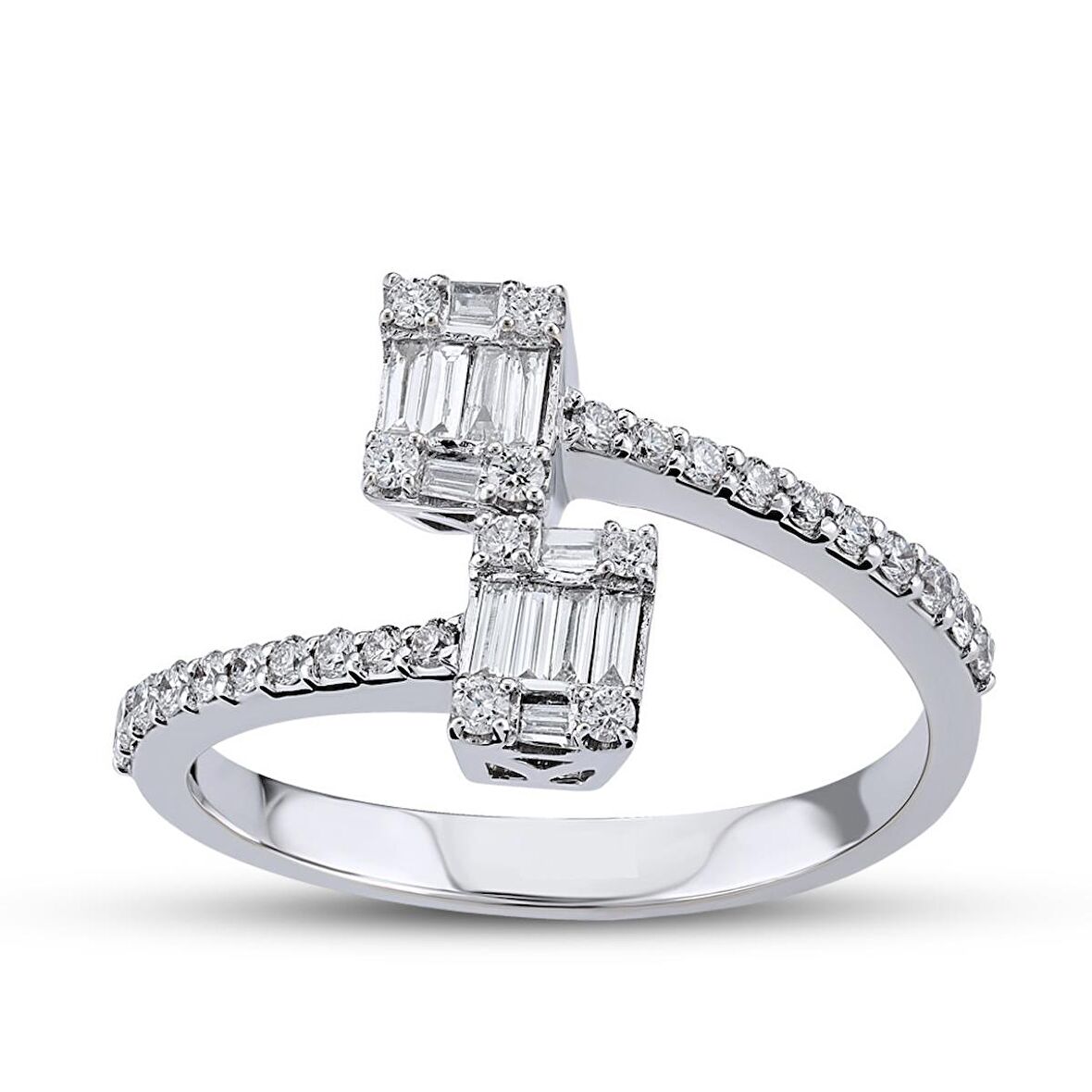 0.34 Ct Baget Pırlanta Yüzük B9