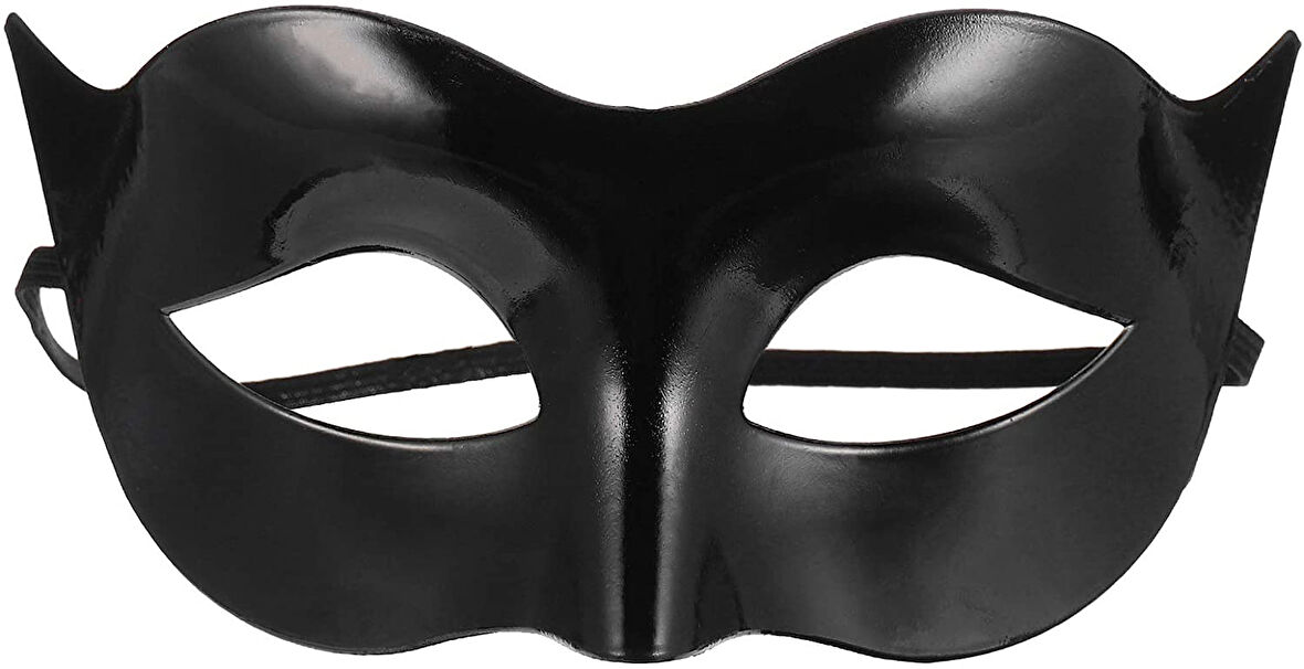 Siyah Renk Masquerade Kostüm Partisi Venedik Balo Maskesi