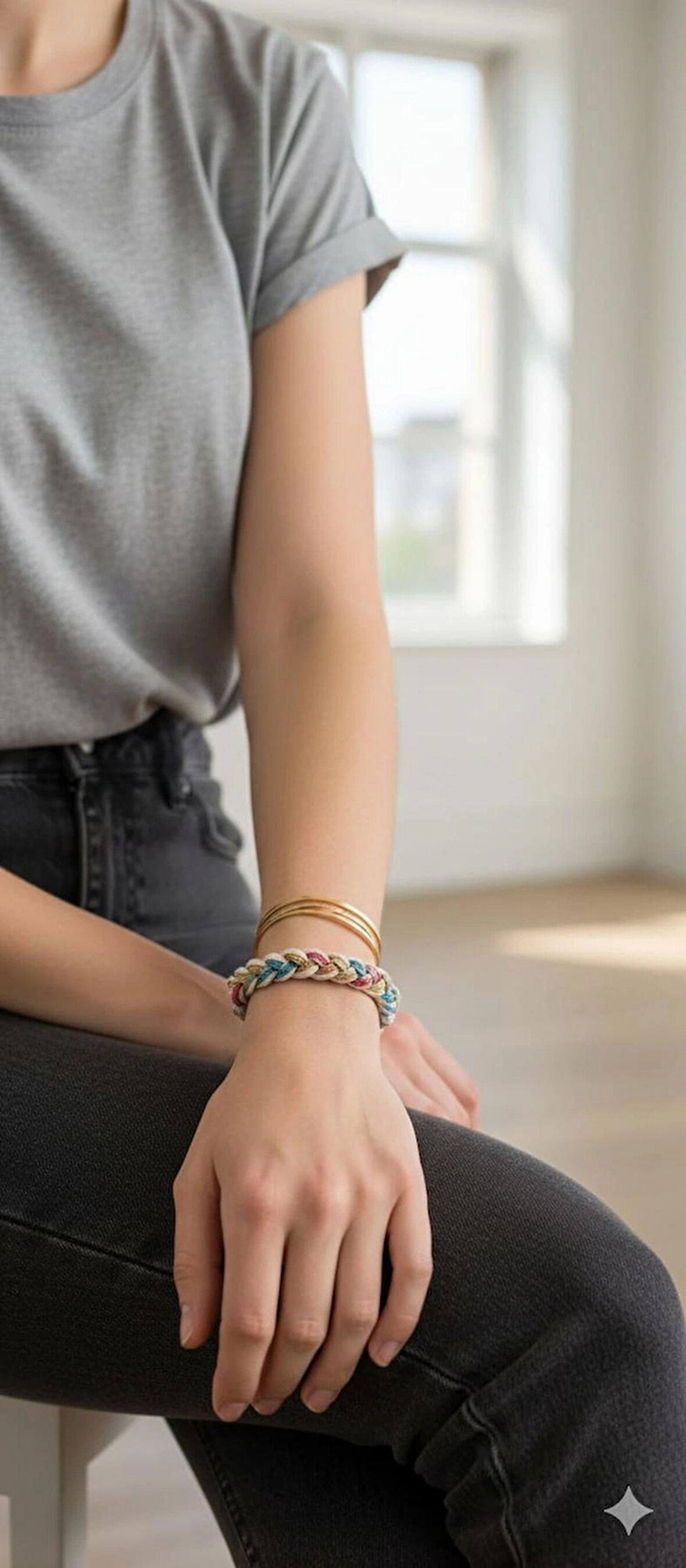 ÜZERİ SİMLİ BAĞCIK BİLEKLİK AYARLANABİLİR 