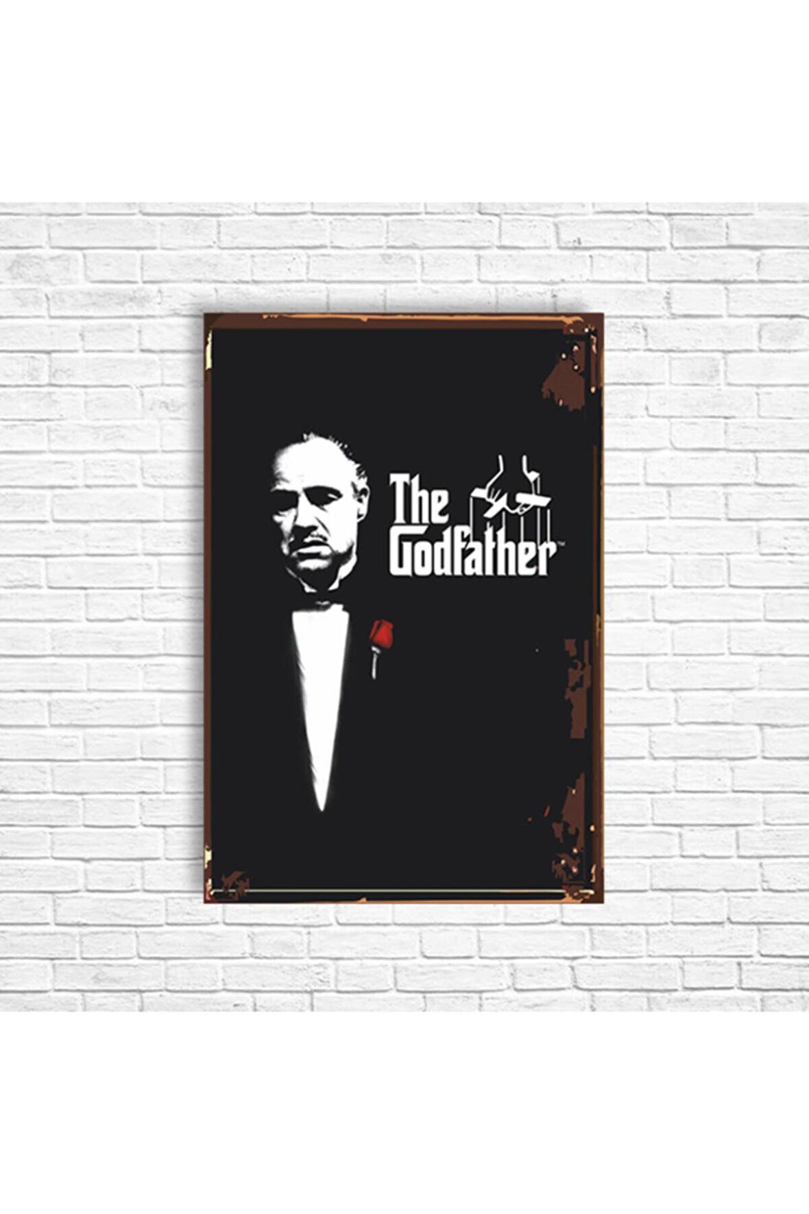 The Godfather Retro Ahşap Poster