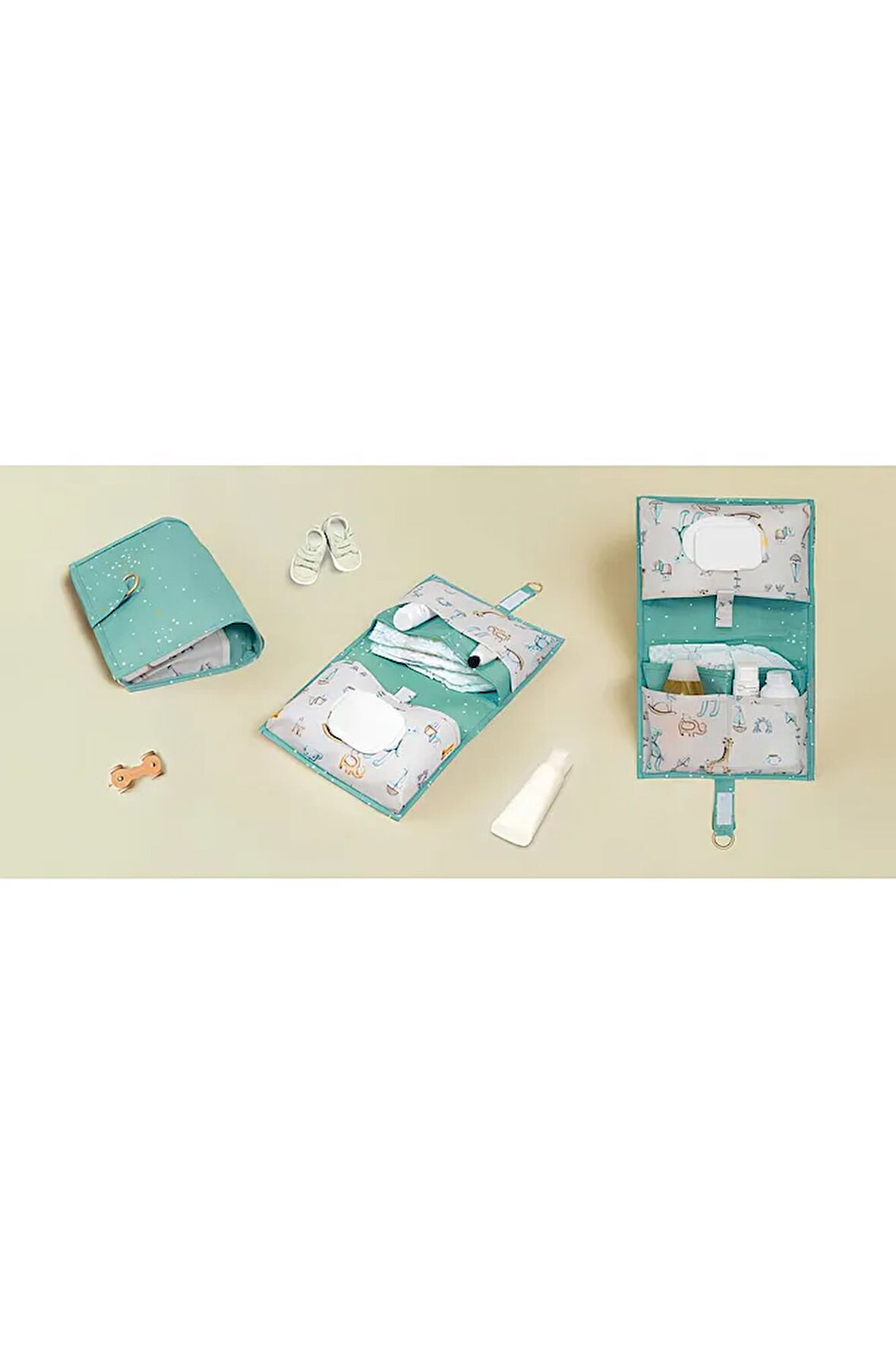 (3 ADET)Baby Alt Bakım Çantası - Bebek Alt Bakım Çantası 26*22*18 cm