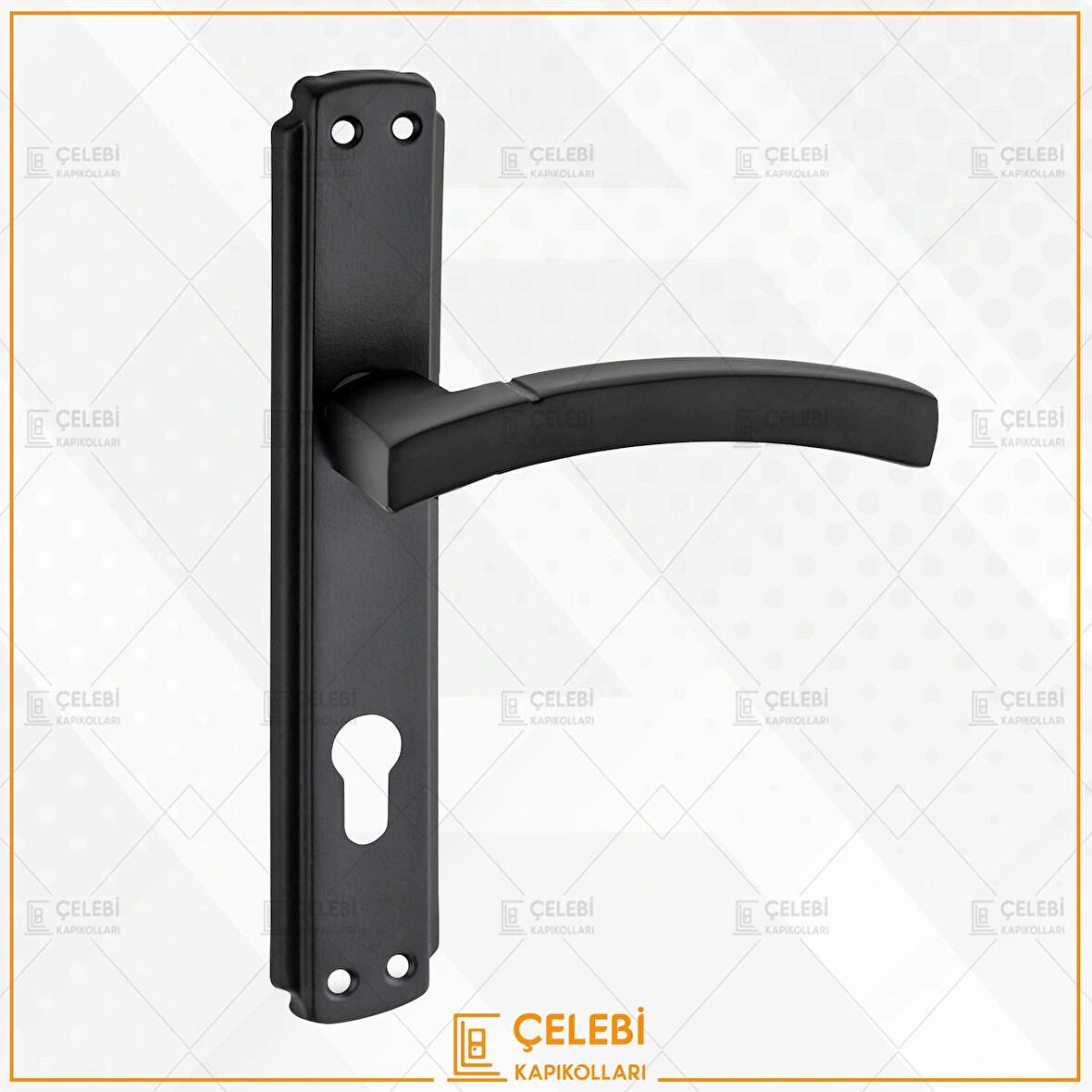 BALMONDİ KOL AYNALI SİYAH YALE KAPI KOLU