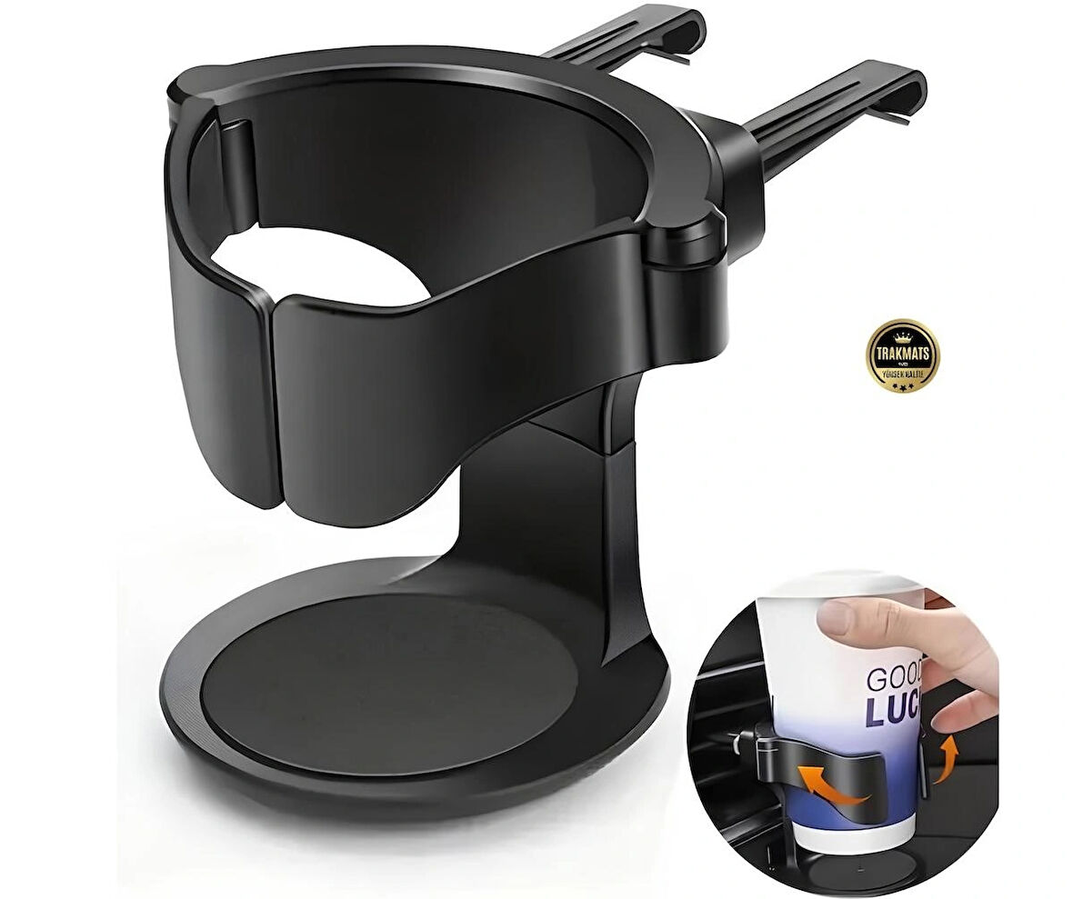 Hyundai Ioniq 6 2022-2023-2024-2025 Oto Bardak Tutucu Havalandırmalı – Kaymaz Pedli, ABS Gövdeli, Geniş Uyumluluk,İçecek Tutucu, 93x73x86mm