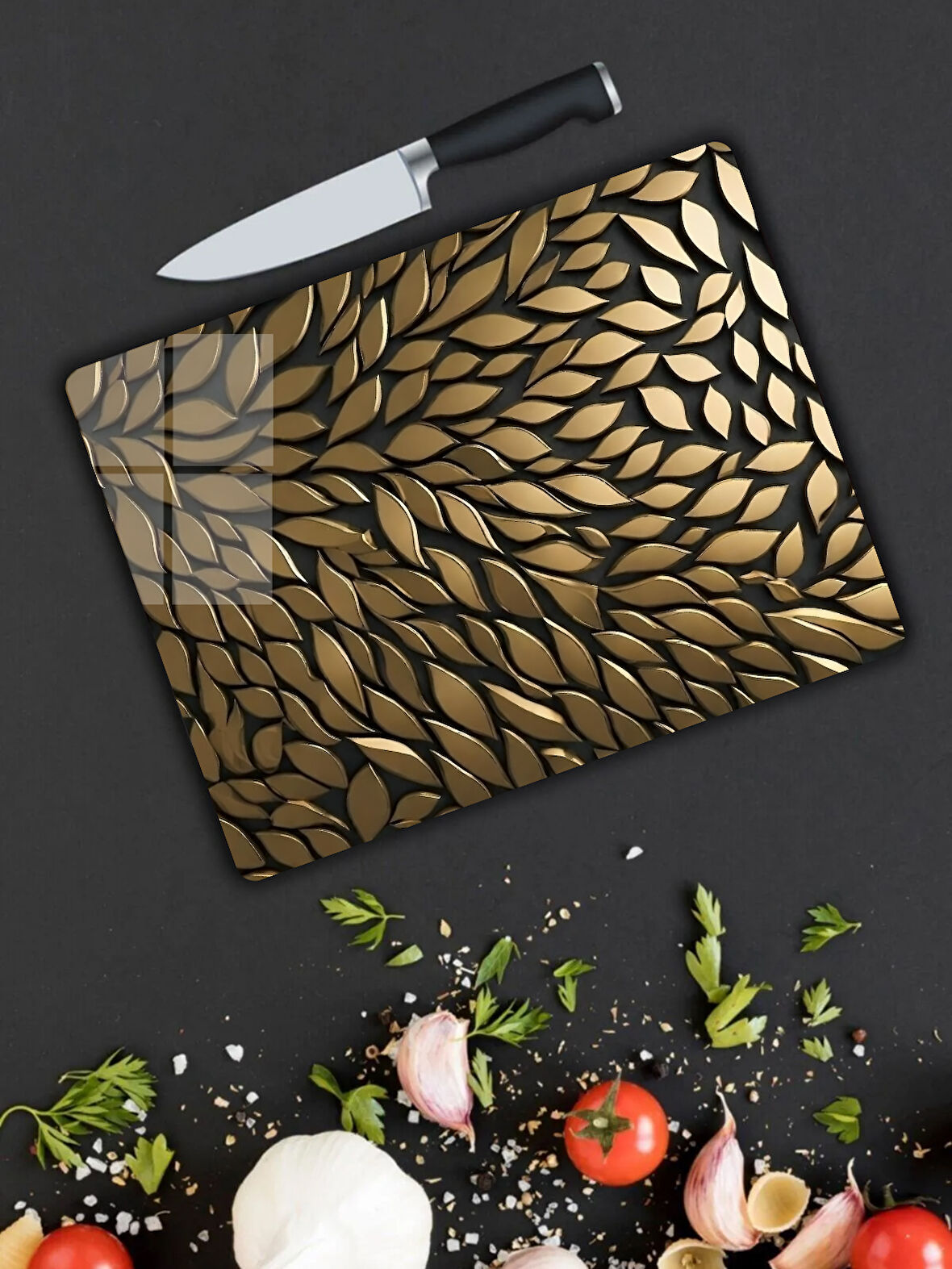 Cam Kesme Tahtası ve Sunum Tablası | 25x35 cm