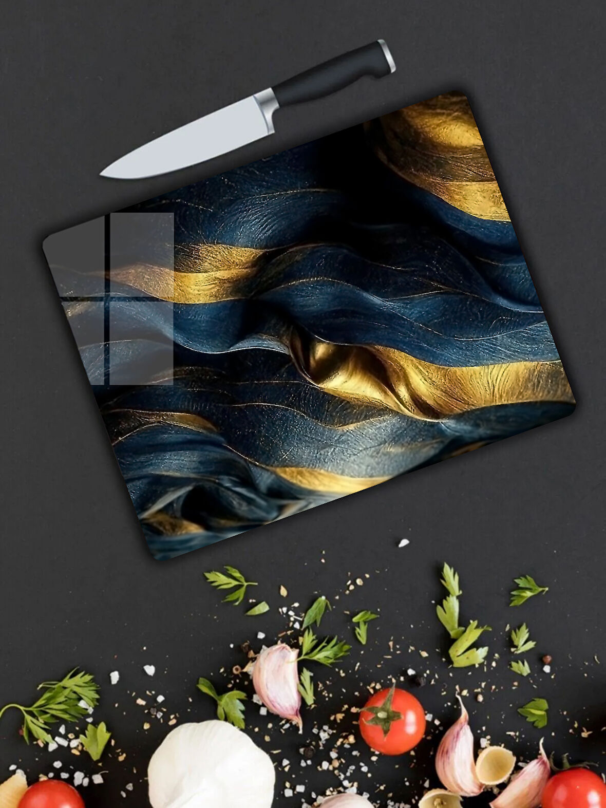 Cam Kesme Tahtası ve Sunum Tablası | 25x35 cm
