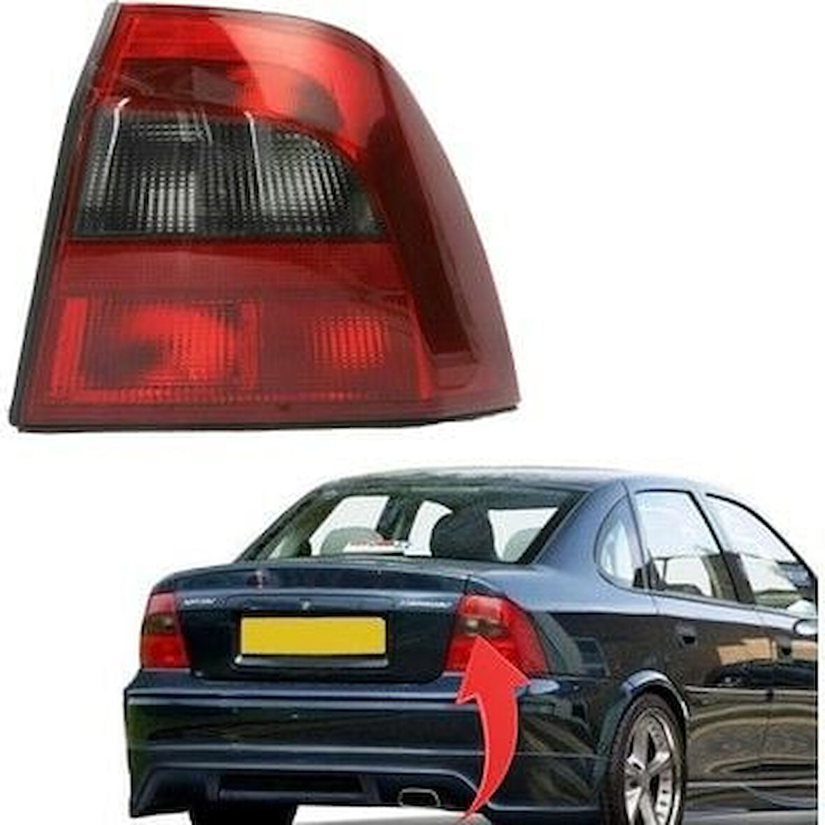 Opel Vectra B 1999 2001 Koyu Kristal Sağ Stop Lambası