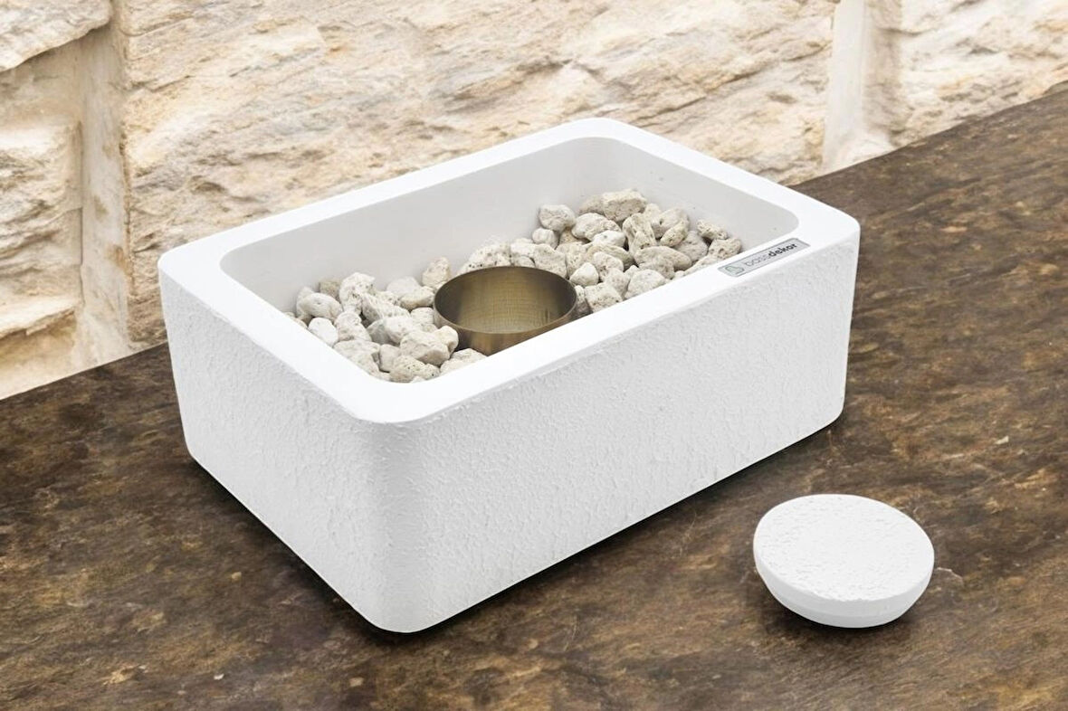 BETON - ATEŞ ÇUKURU - DİKDÖRTGEN - KREM