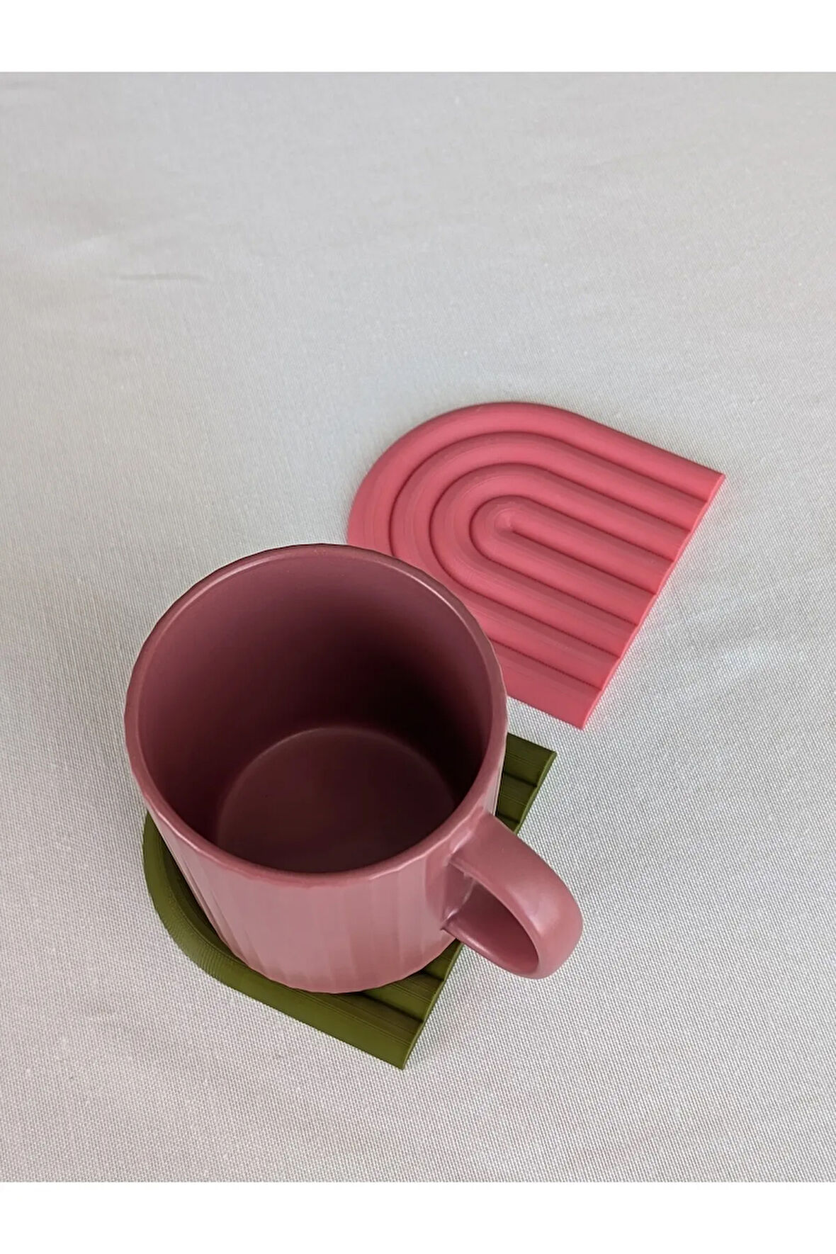 Just3dprintings Gökkuşağı Bardak Altlığı Seti