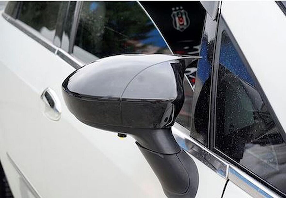 Fiat Punto Evo 2009-2018 Batman Yarasa Ayna Kapağı Piano Black ABS Plastik
