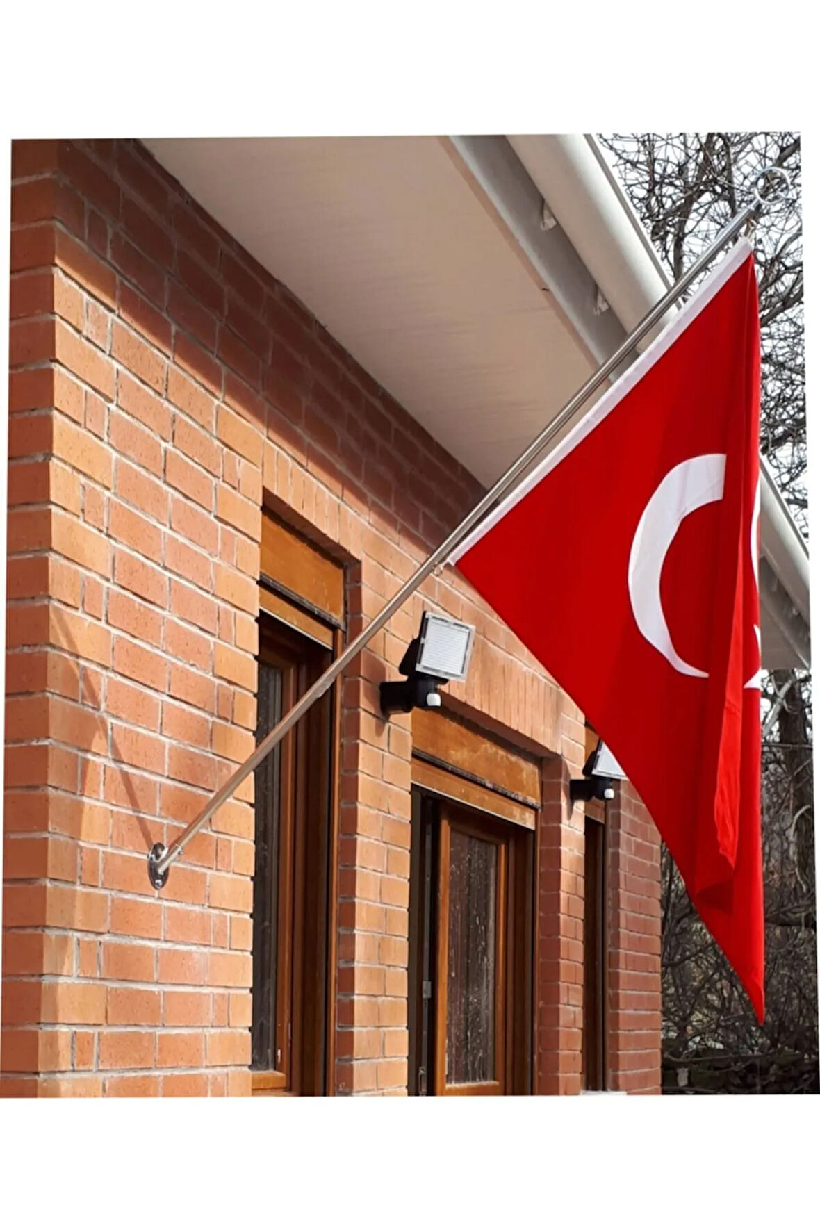 Direk, Bayrak Direği, Bina Cephe Direği 155cm, Türk Bayrağı, Paslanmaz Bayrak Direği, Flag Pole