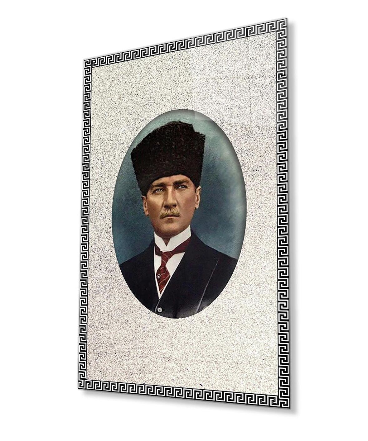 Atatürk Cam Tablo 4 mm Dayanıklı Temperli Cam