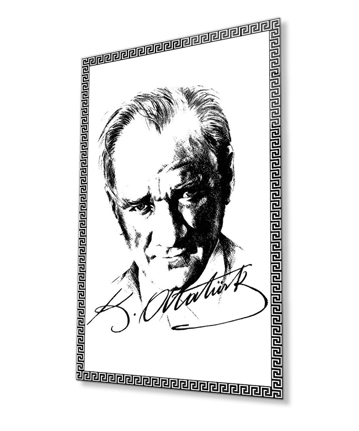 Atatürk Cam Tablo 4 mm Dayanıklı Temperli Cam