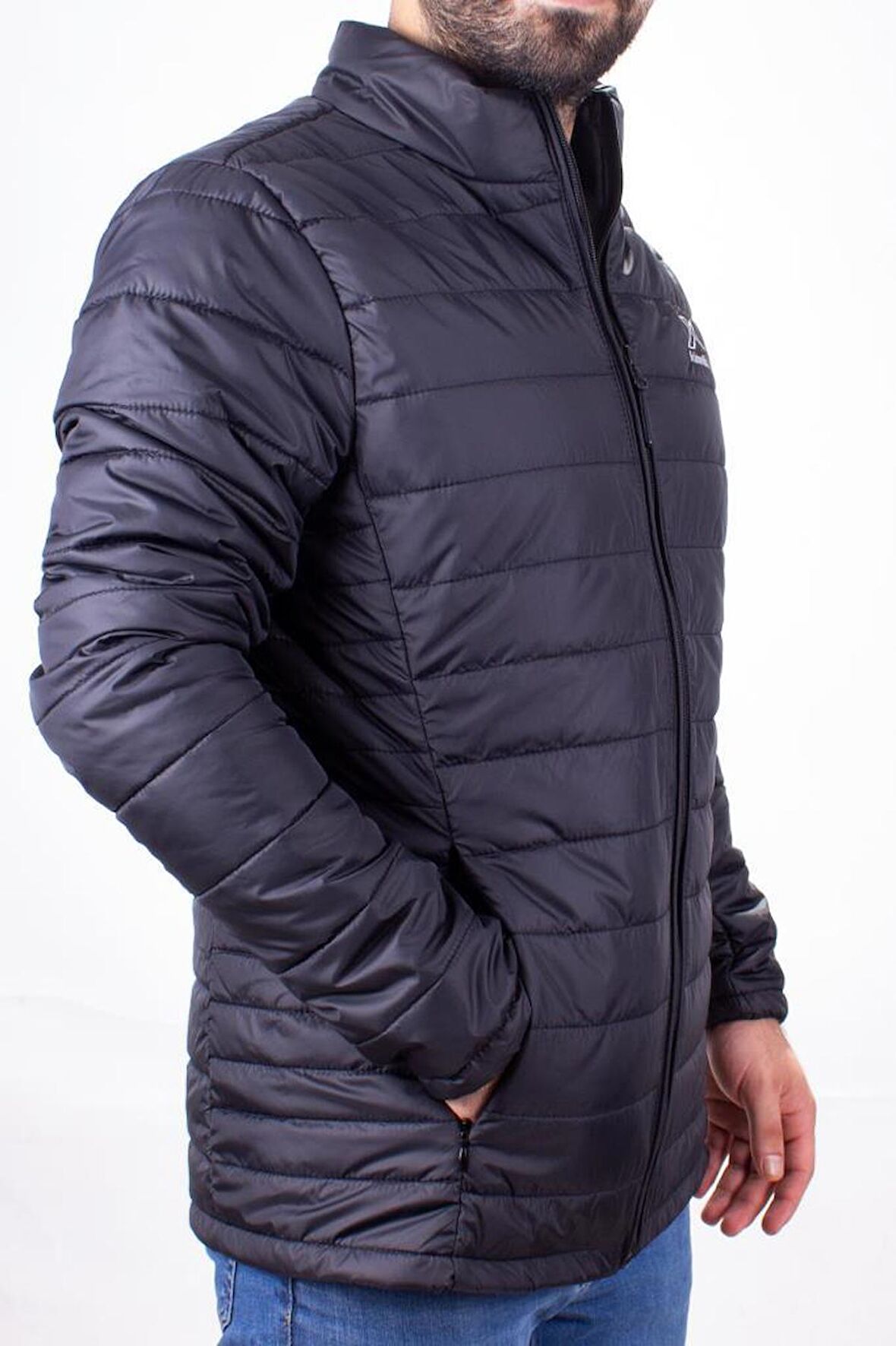 Kinetix Padded Coat Siyah Günlük Şişme Erkek Mont