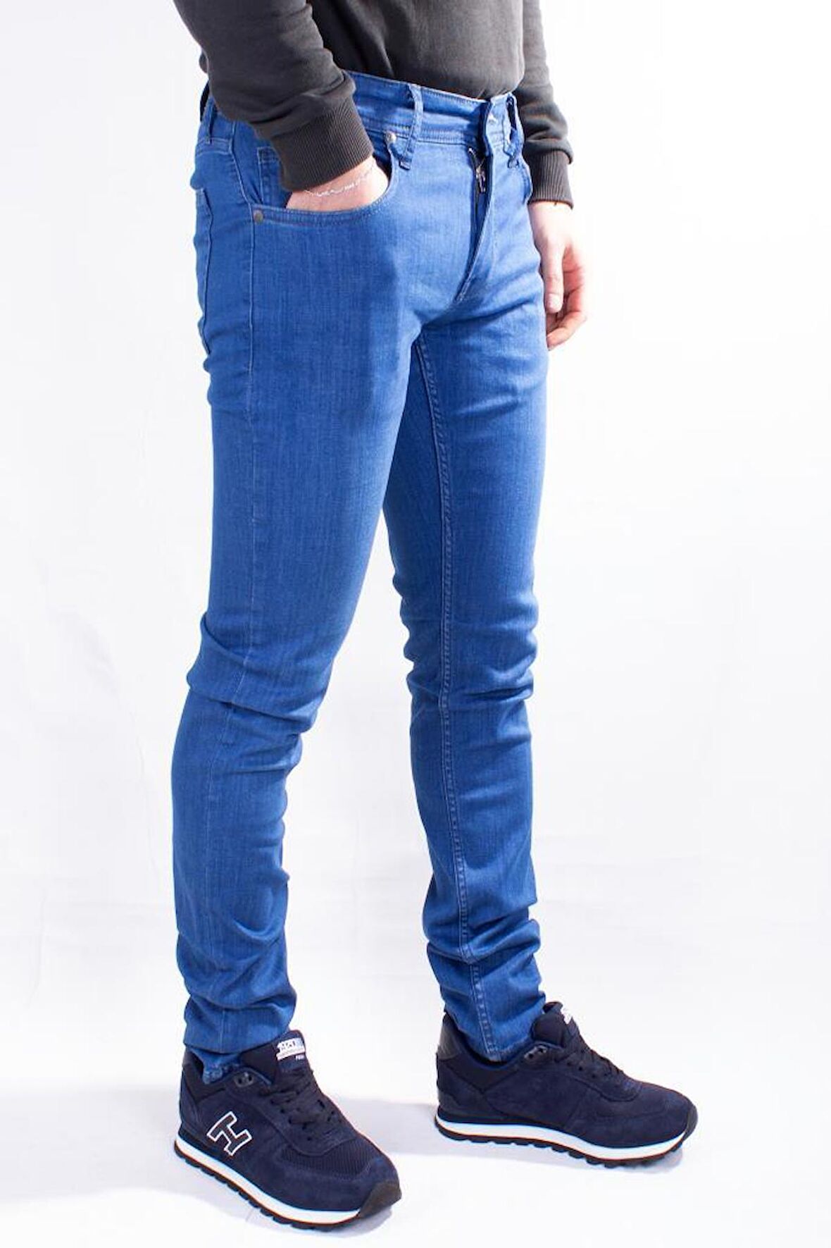 Colt Jeans Perm 9133-208 Düşük Bel Mavi Dar Paça Erkek Jeans Pantolon