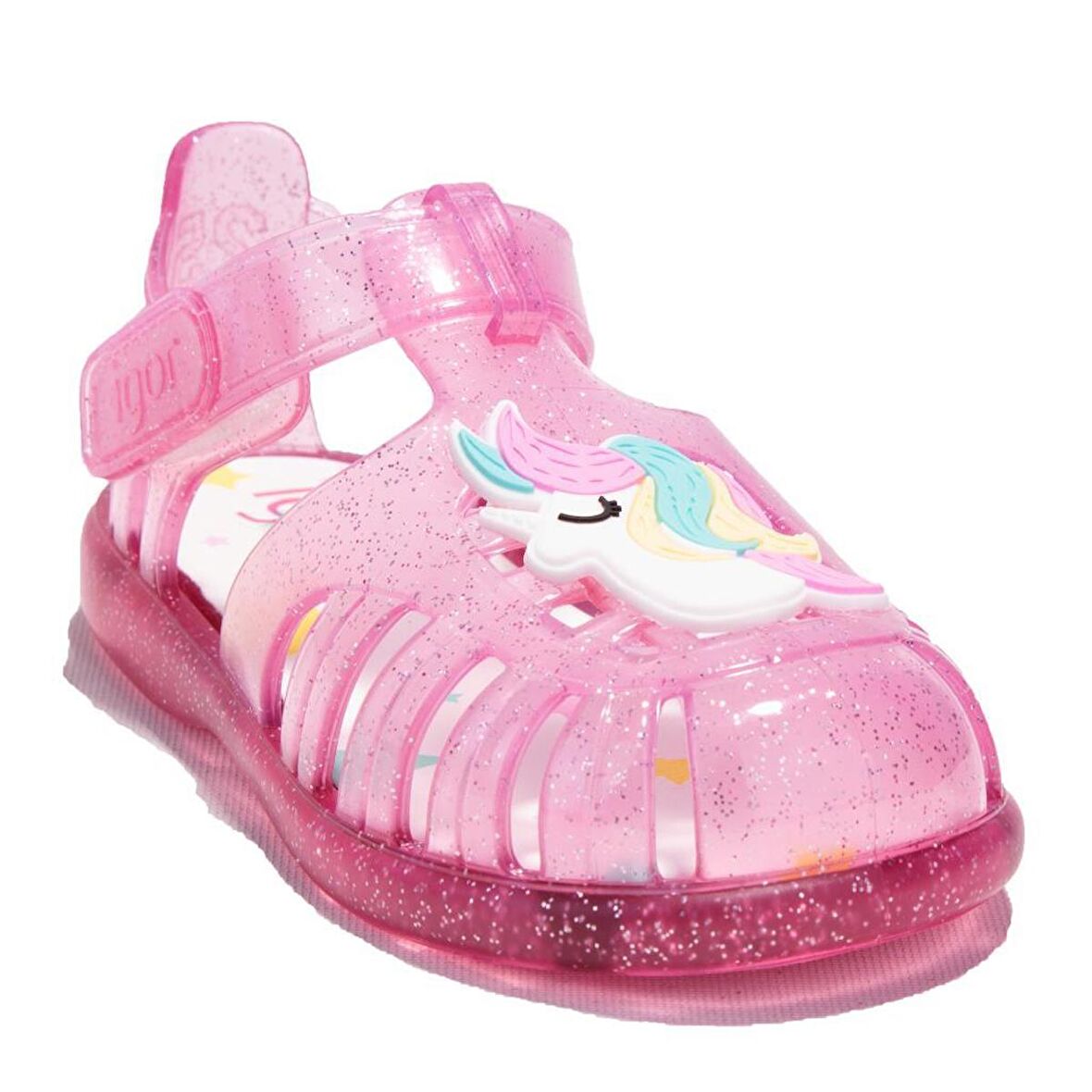 Igor S10309BB Tobby Gloss Unıcornıo Fuşya Ortopedik Günlük Kız Çocuk Sandalet