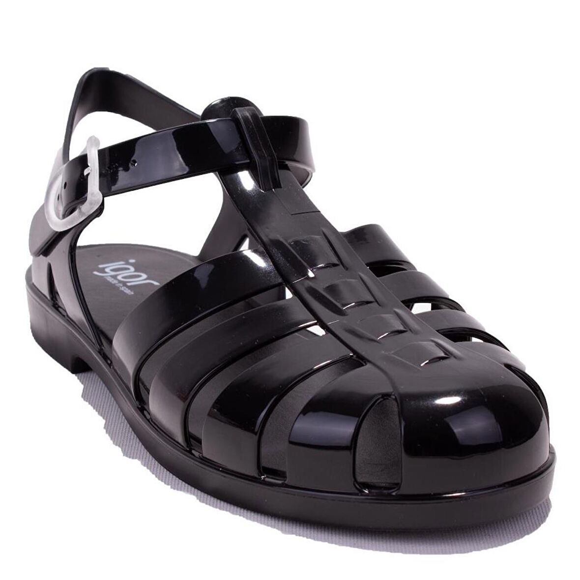 Igor S10258BB Bıarrıtz Siyah Ortopedik Günlük Kadın Sandalet