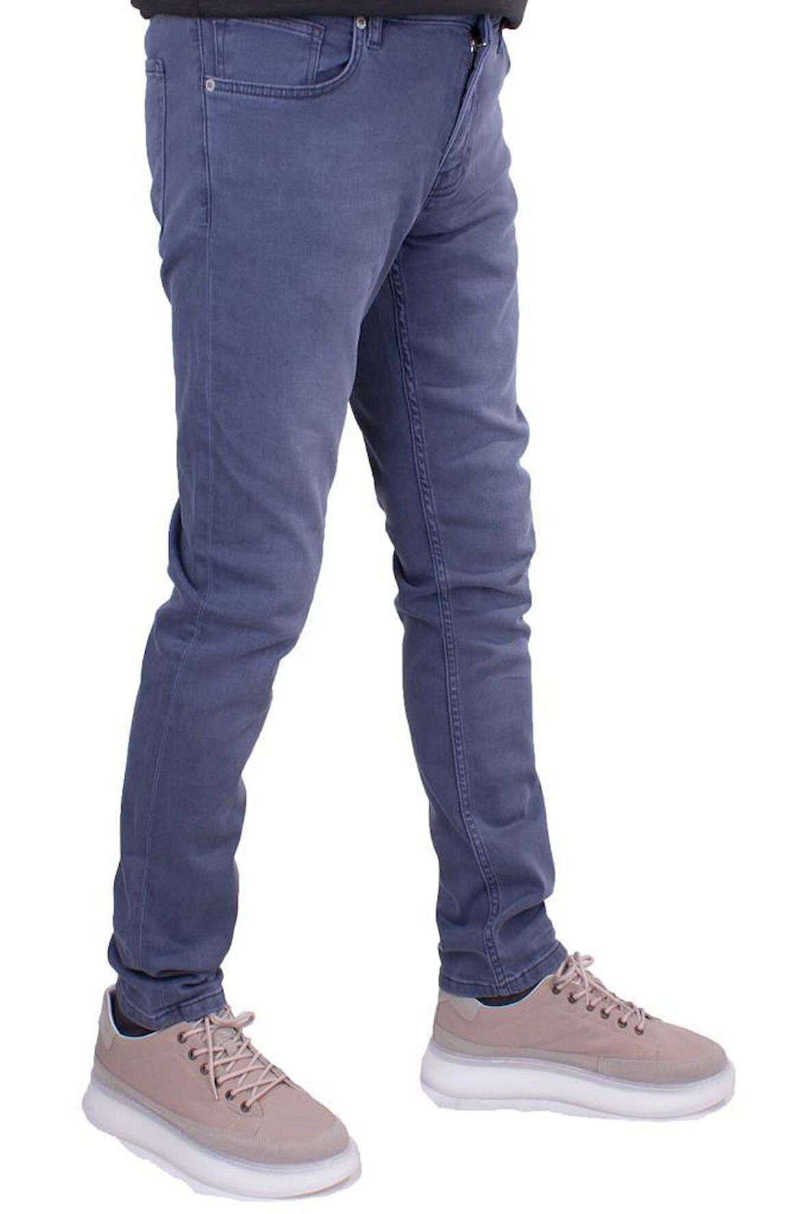 Twister PanamaBB 748-04 Gri Düşük Bel Dar Paça Erkek Jeans Pantolon