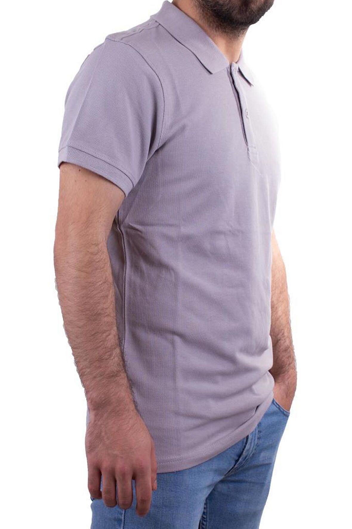 Twister Jeans 2277BB Gri Polo Yaka Erkek T-Shirt