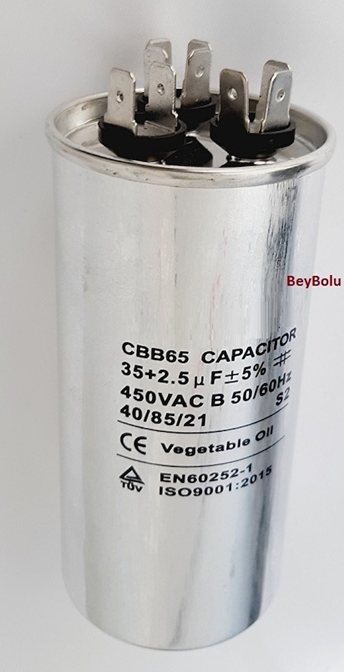 35+2,5 uF KLİMA KAPASİTÖR , 35+2,5 Mf 450 V AC KLİMA KONDANSATÖR