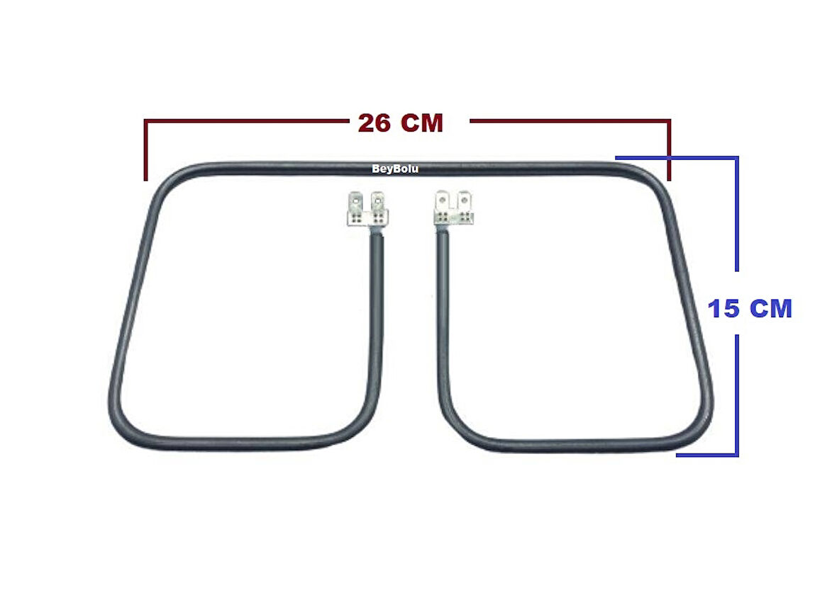 26 x 15 Cm 900 watt Tost Makinesi Rezistansı , 26x15 cm seri Rezistans