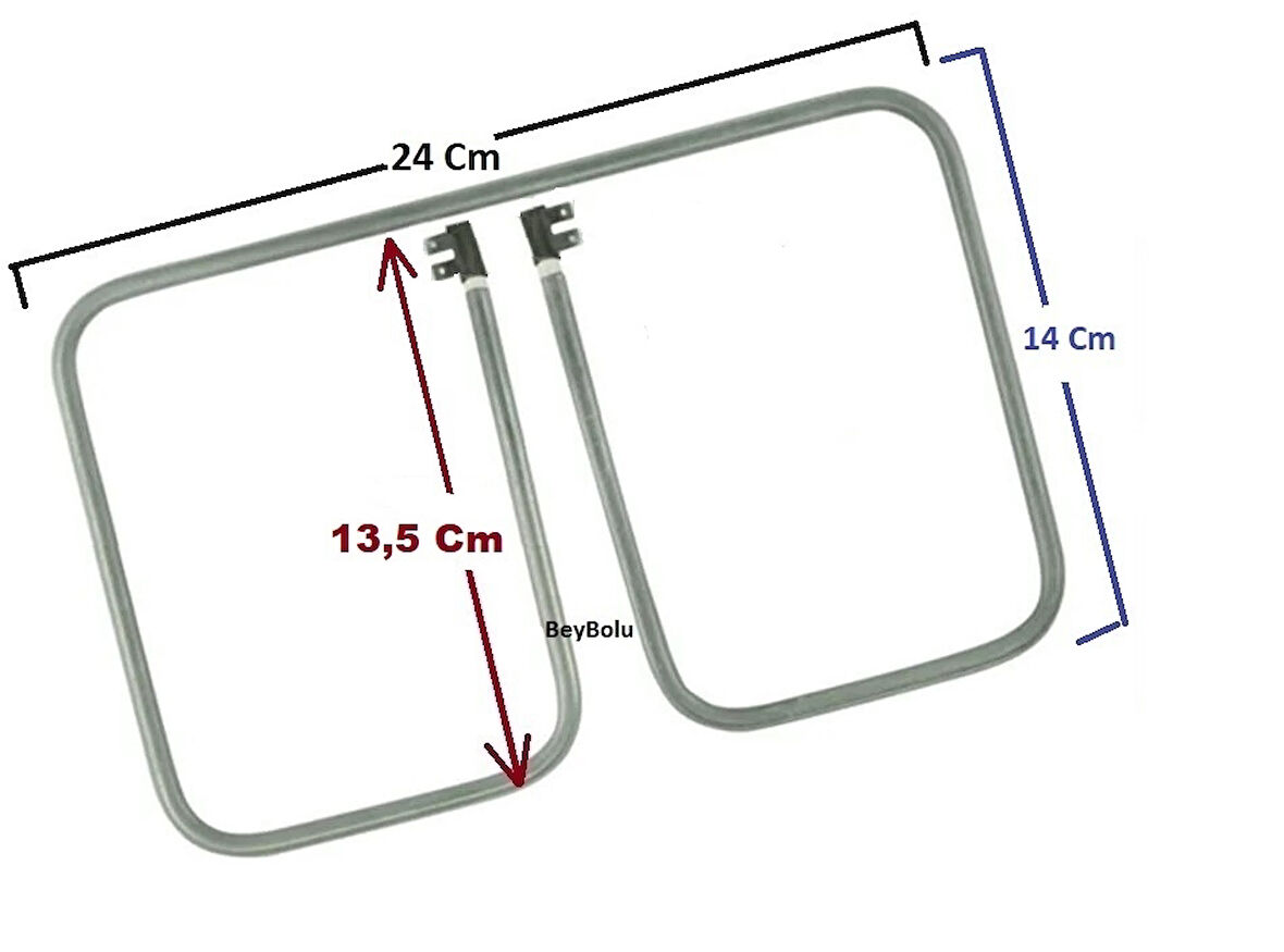 Tefal Uyumlu 900 watt Tost Makinesi Rezistansı , Seri Bağlantı Rezistans Ölçü 24 x 14 Cm