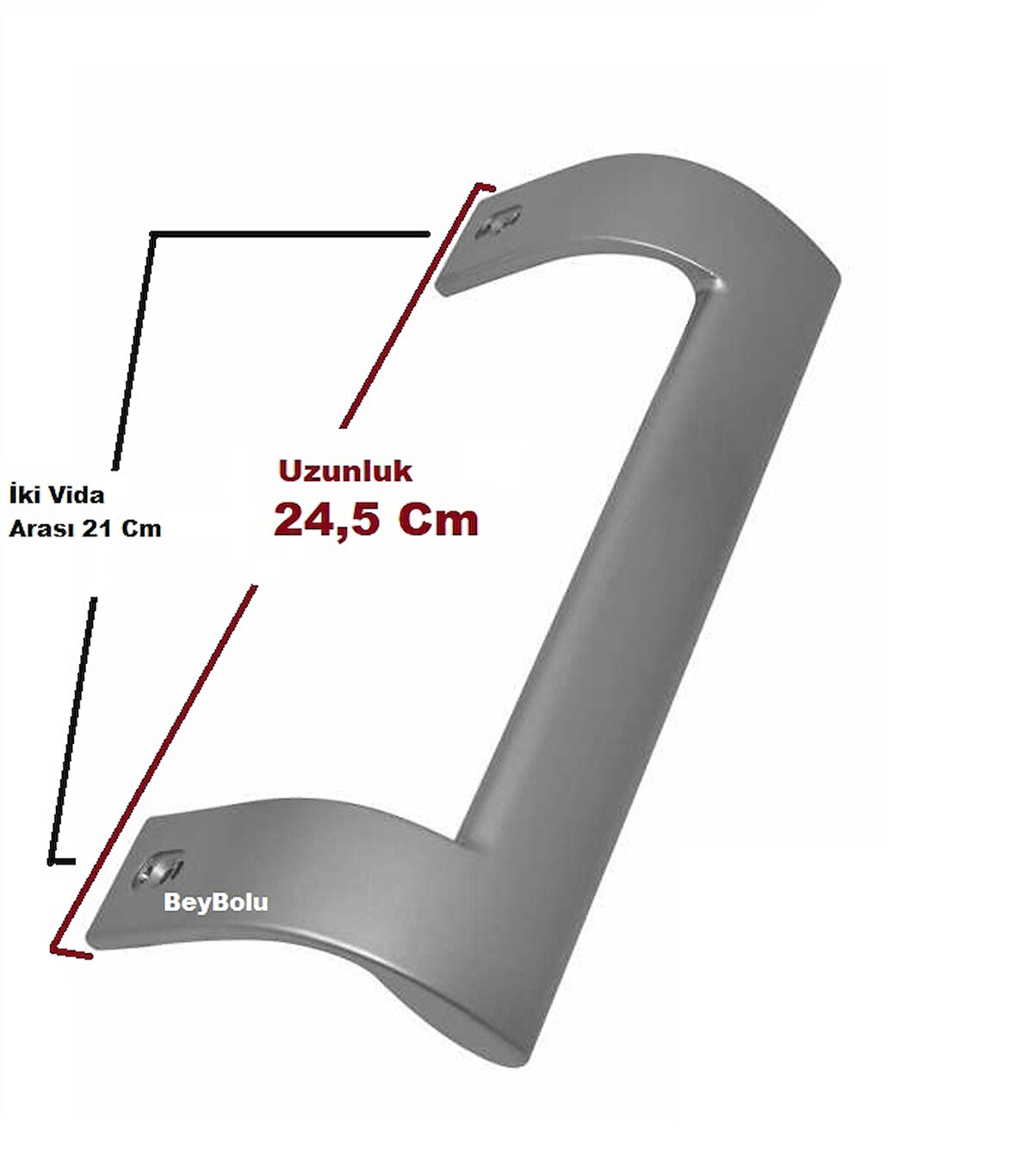 Beko Uyumlu Gri Buzdolabı Kapı Kolu  Buzdolabı GRİ Kol 1 ADET