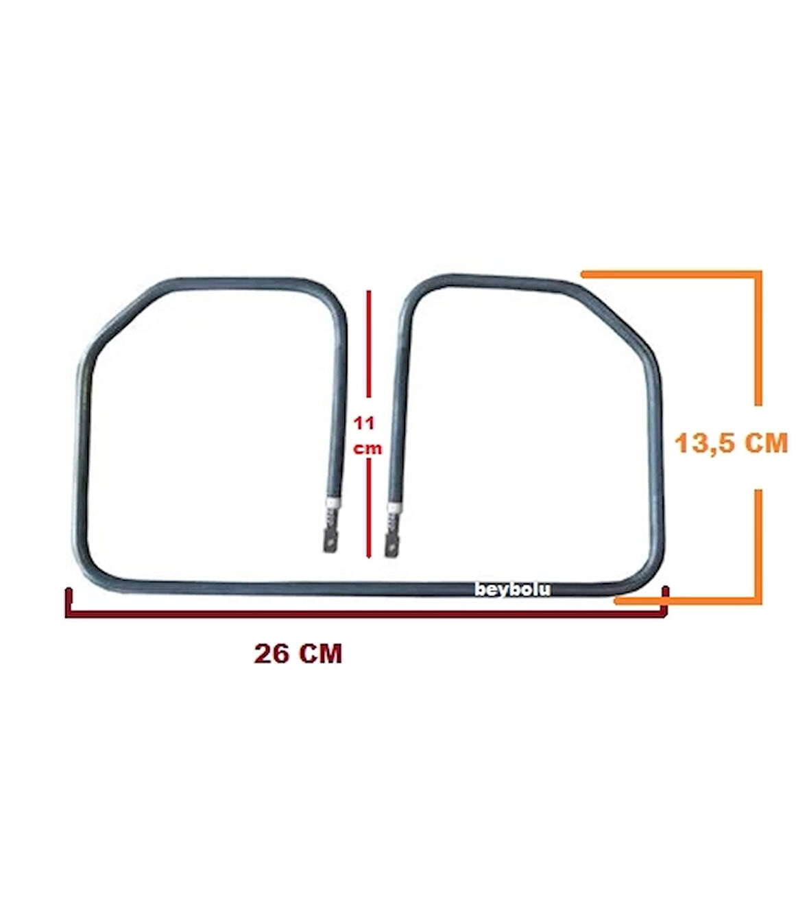 Essenso Uyumlu Tost Rezistans 26 x 13,5 Cm 900 watt Tost Makinesi Rezistansı 110 V