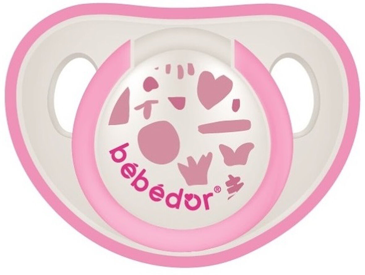 Bebedor Emzik Kiraz Uçlu Silikon (0-6 Ay) (Kod:101) - Pembe