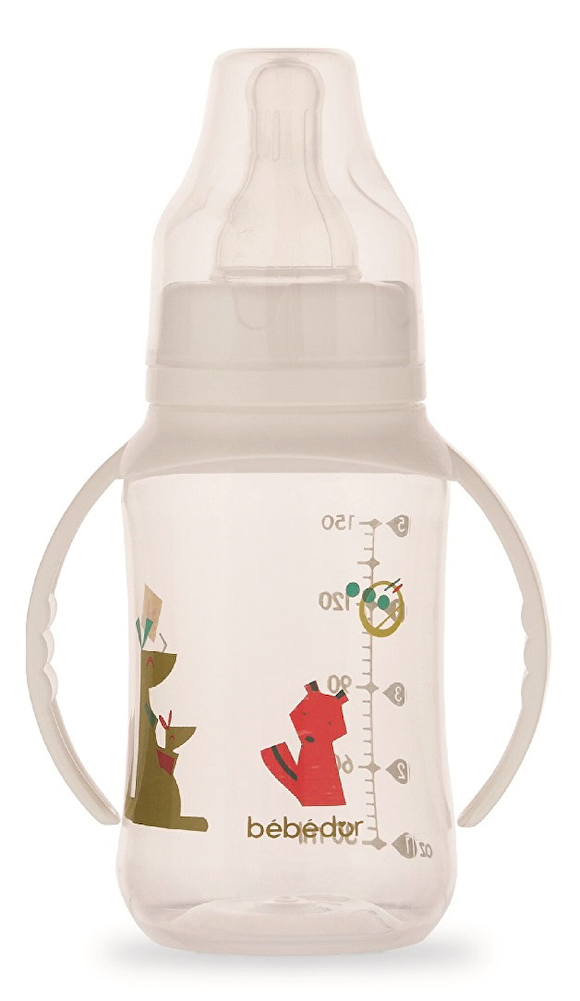 Bebedor Kulplu PP Biberon 150ML (Kod:76302) - Yeşil