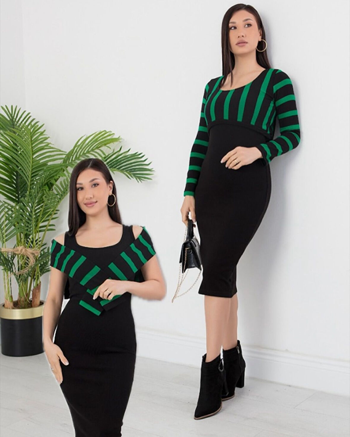 Livizmir Moda Kadın Uzun Kollu Büstiyer Ve Askılı Mini Elbise Fırsat ürün Ikili Takım